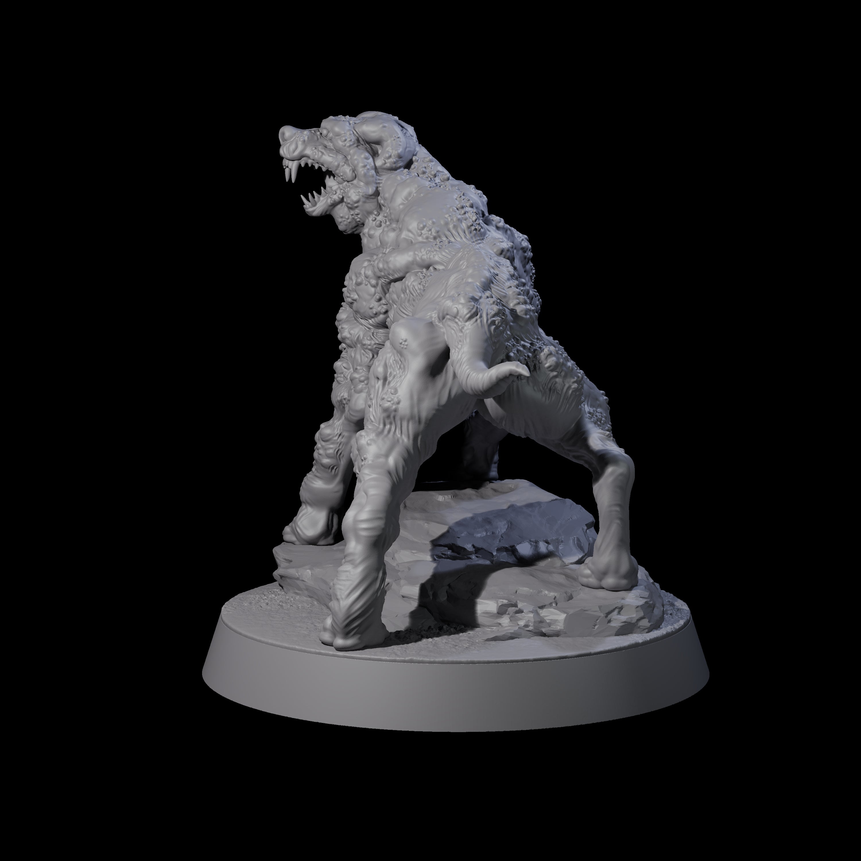 Infested Dog Miniature for Dungeons and Dragons, Pathfinder or other TTRPGs