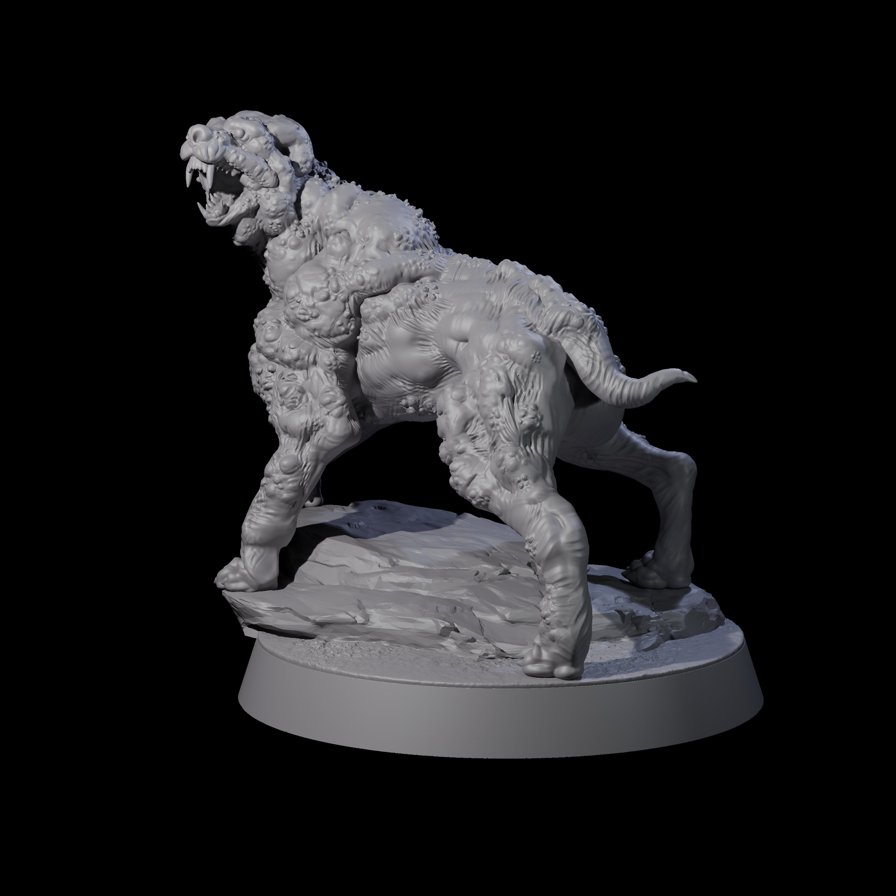 Infested Dog Miniature for Dungeons and Dragons, Pathfinder or other TTRPGs