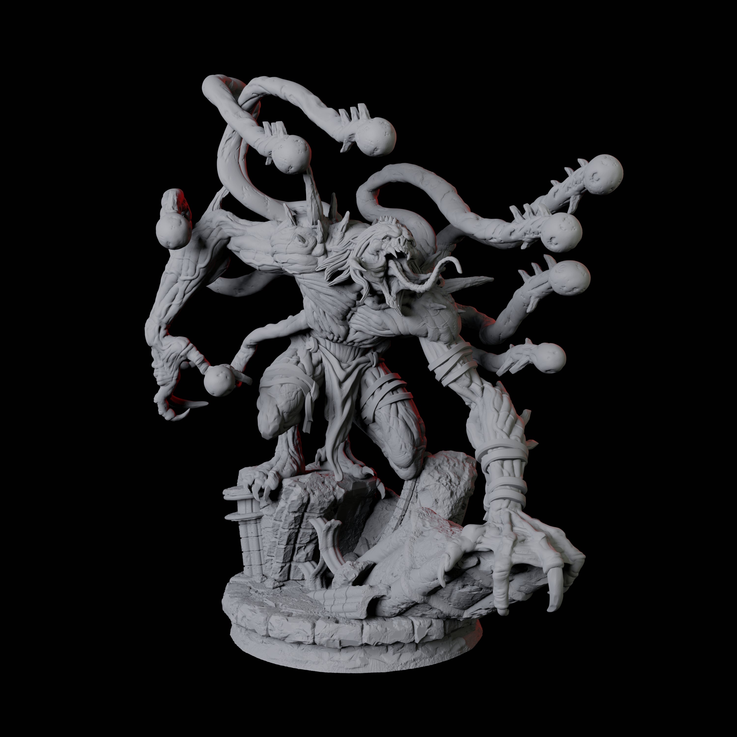 Infested Ghoul A Miniature for Dungeons and Dragons, Pathfinder or other TTRPGs