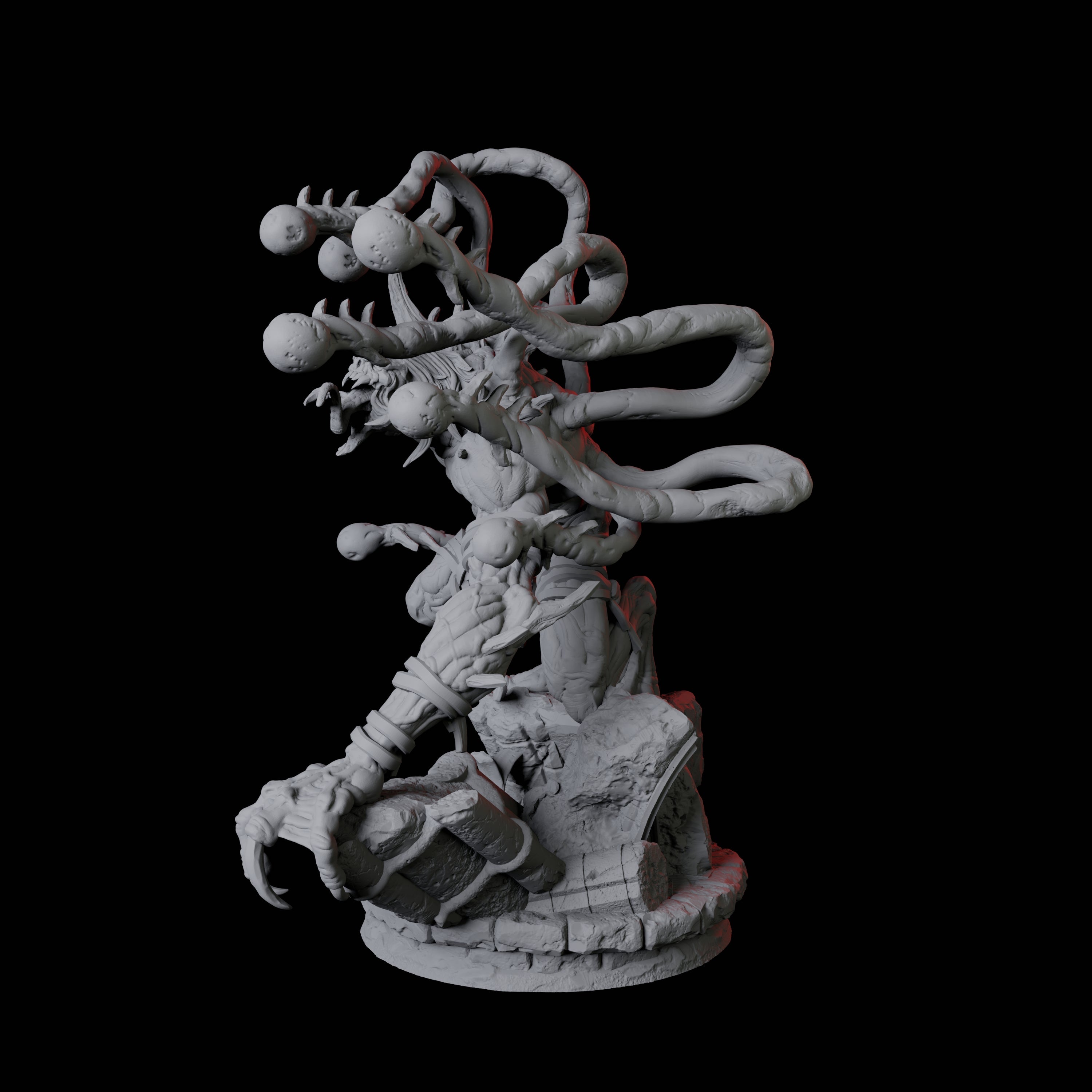 Infested Ghoul A Miniature for Dungeons and Dragons, Pathfinder or other TTRPGs