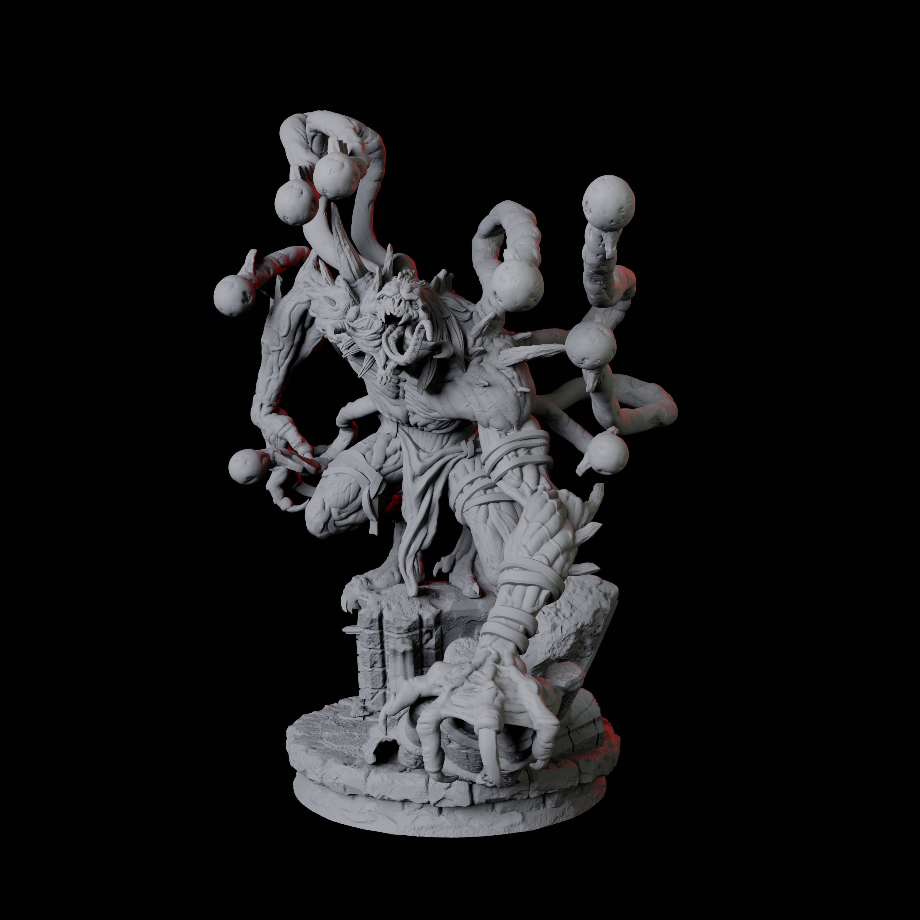Infested Ghoul A Miniature for Dungeons and Dragons, Pathfinder or other TTRPGs