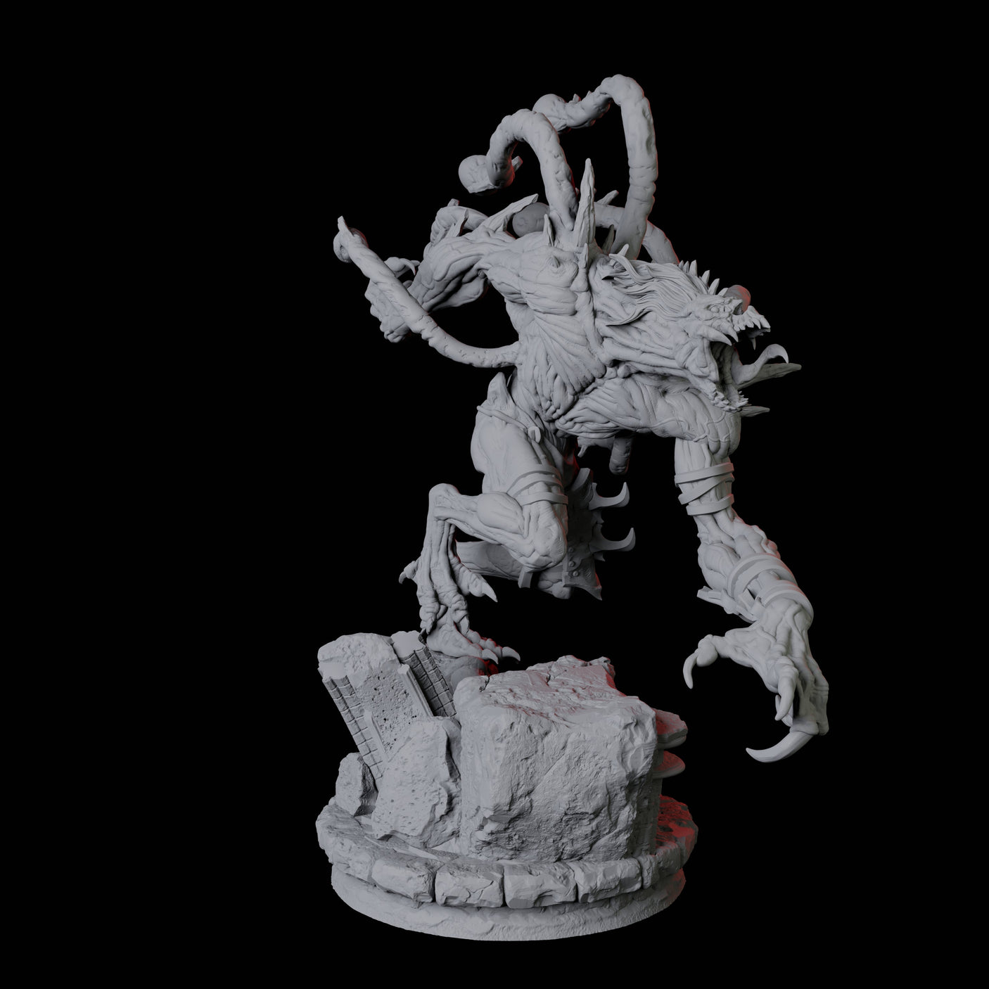 Infested Ghoul B Miniature for Dungeons and Dragons, Pathfinder or other TTRPGs