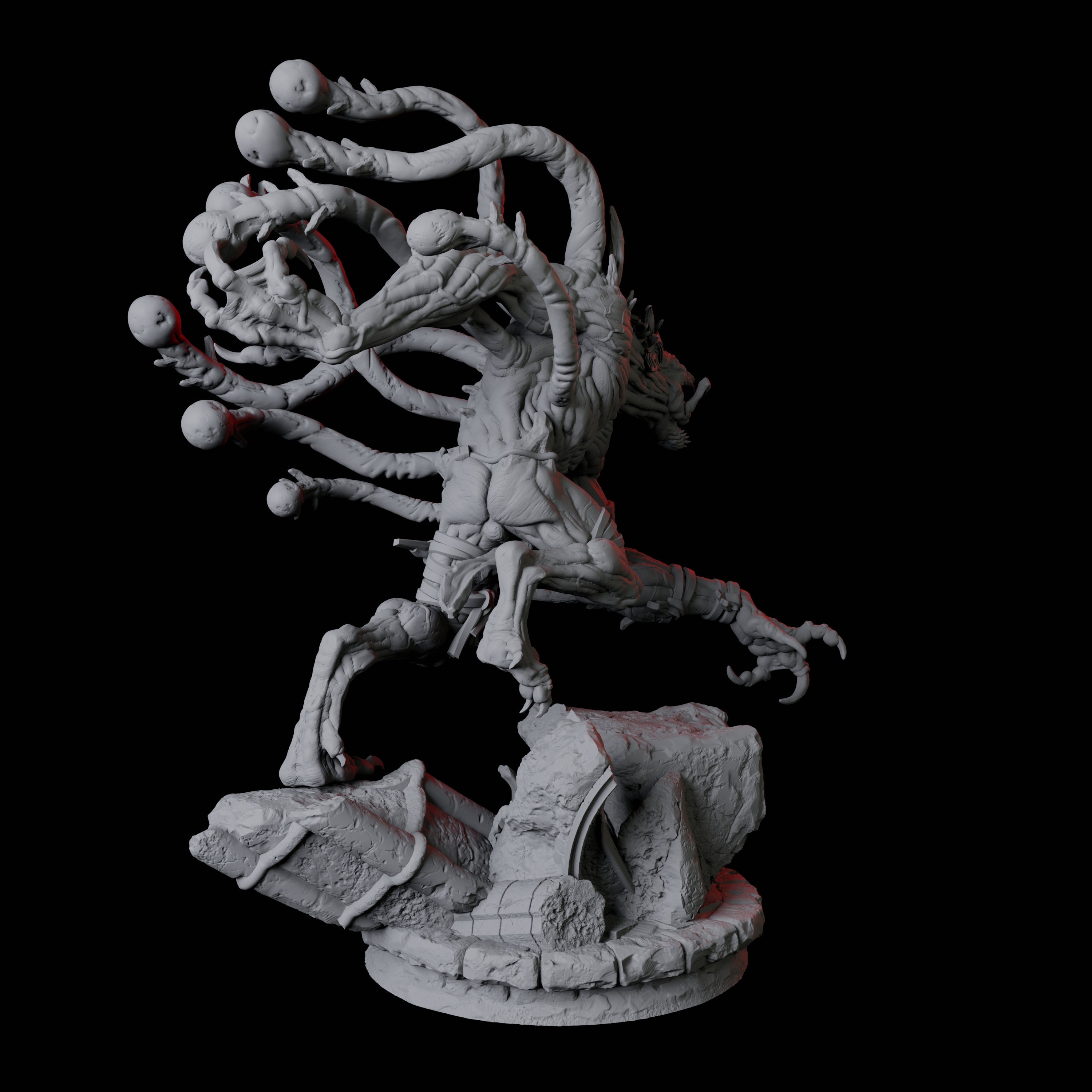 Infested Ghoul B Miniature for Dungeons and Dragons, Pathfinder or other TTRPGs