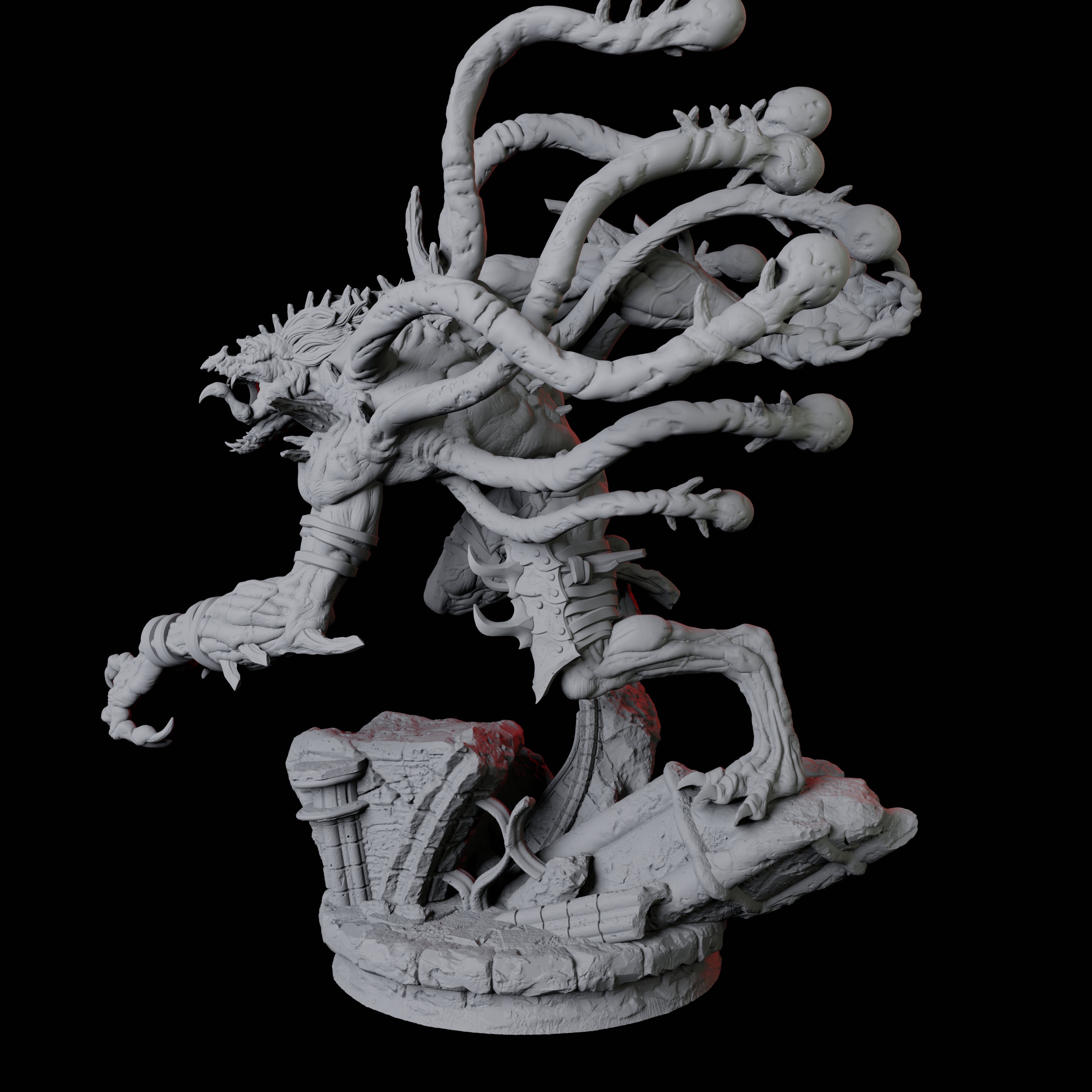 Infested Ghoul B Miniature for Dungeons and Dragons, Pathfinder or other TTRPGs