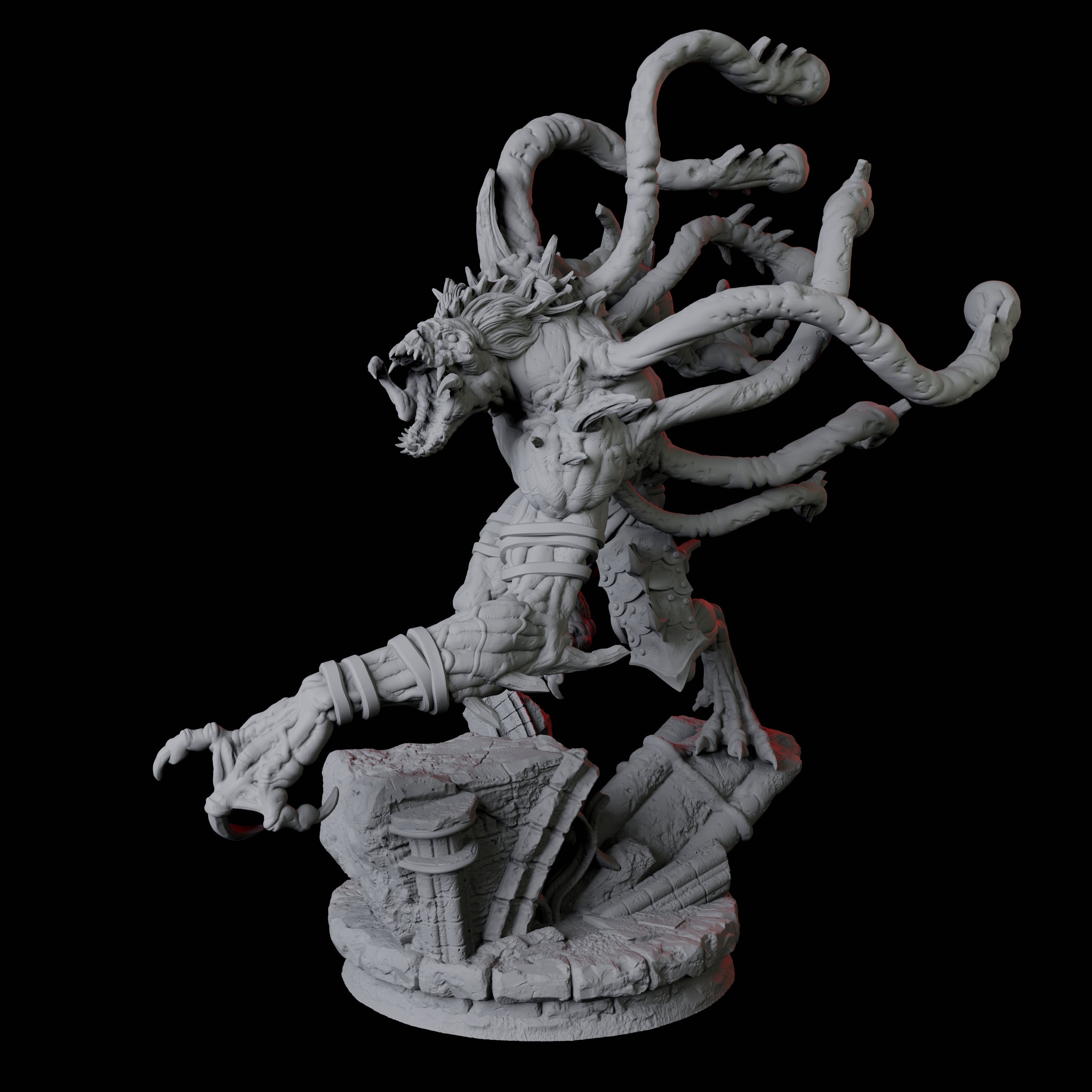 Infested Ghoul B Miniature for Dungeons and Dragons, Pathfinder or other TTRPGs