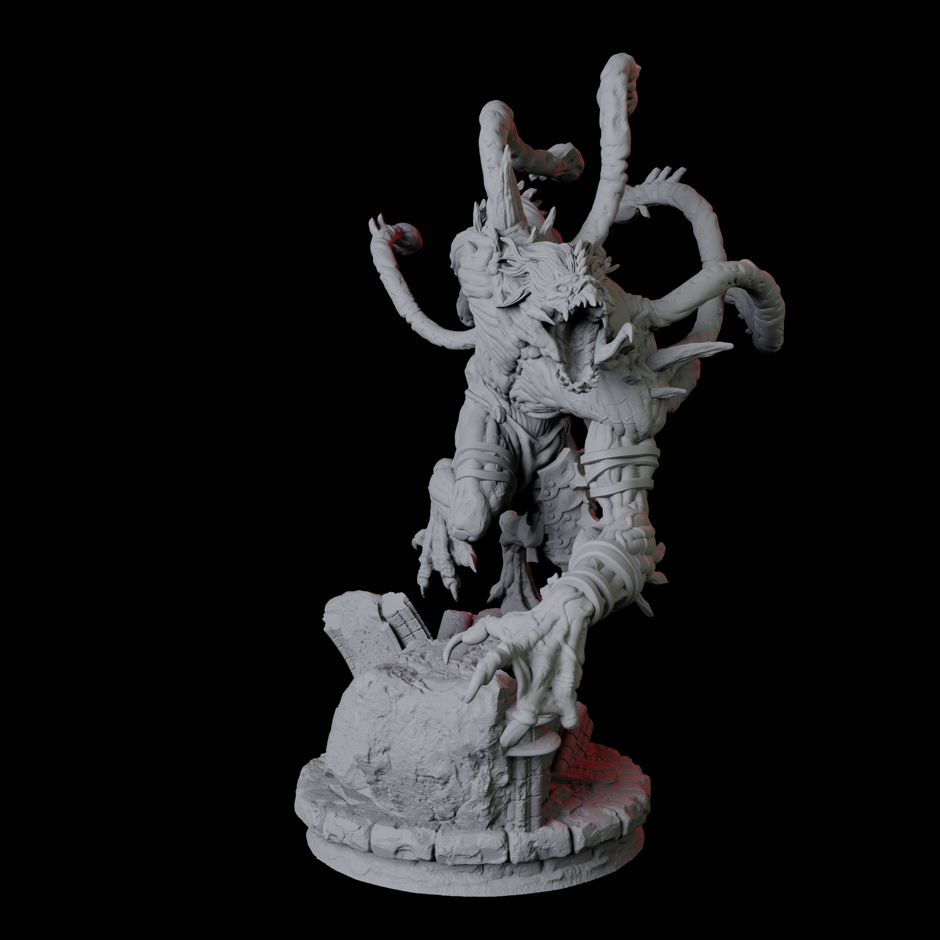 Infested Ghoul B Miniature for Dungeons and Dragons, Pathfinder or other TTRPGs