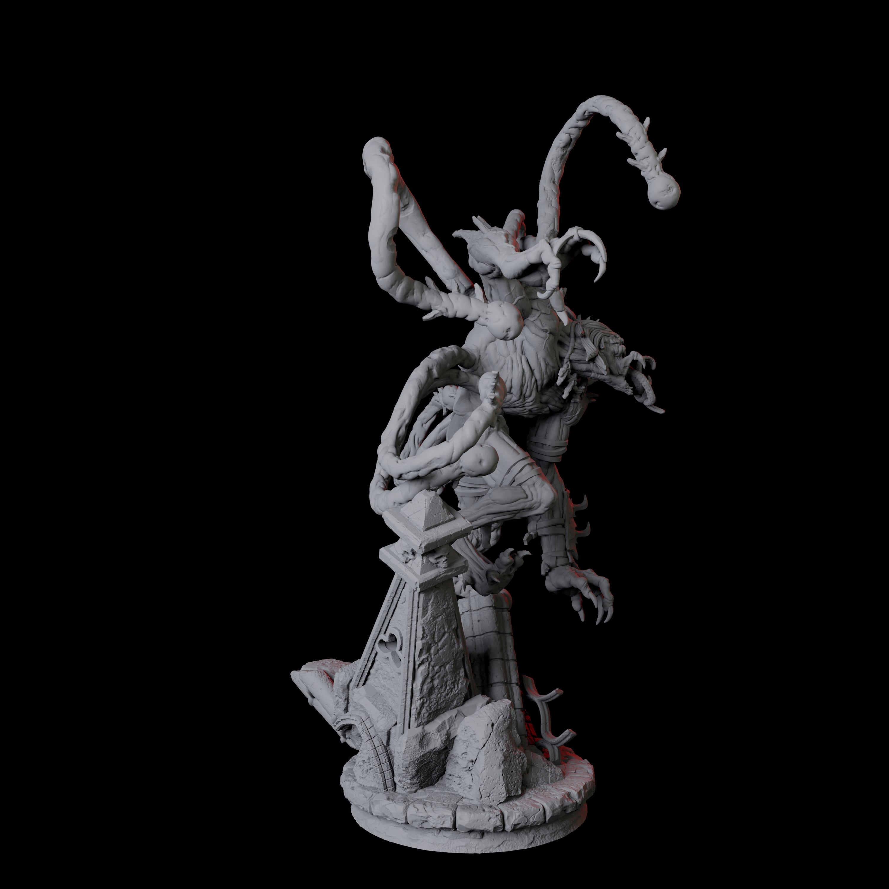 Infested Ghoul C Miniature for Dungeons and Dragons, Pathfinder or other TTRPGs