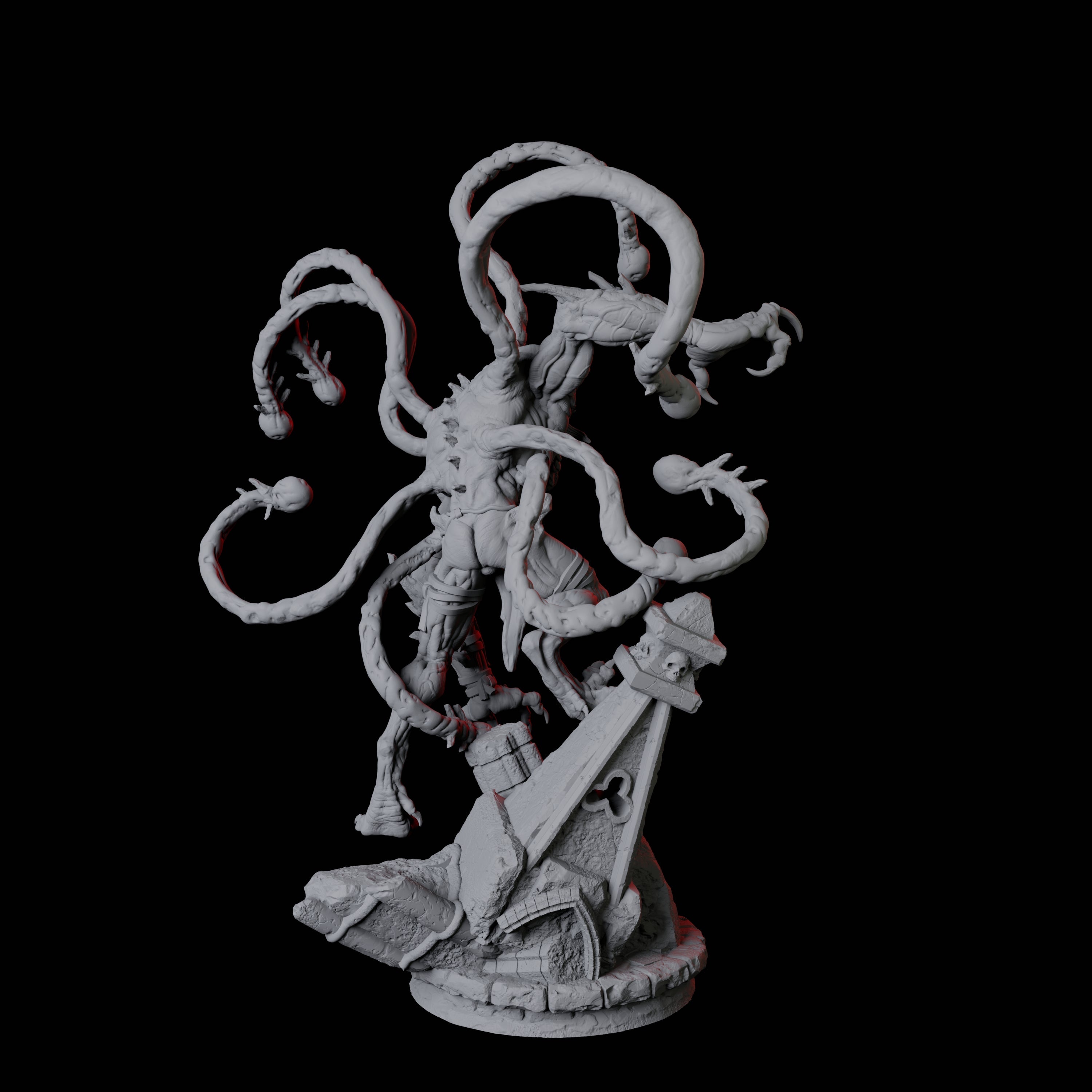Infested Ghoul C Miniature for Dungeons and Dragons, Pathfinder or other TTRPGs