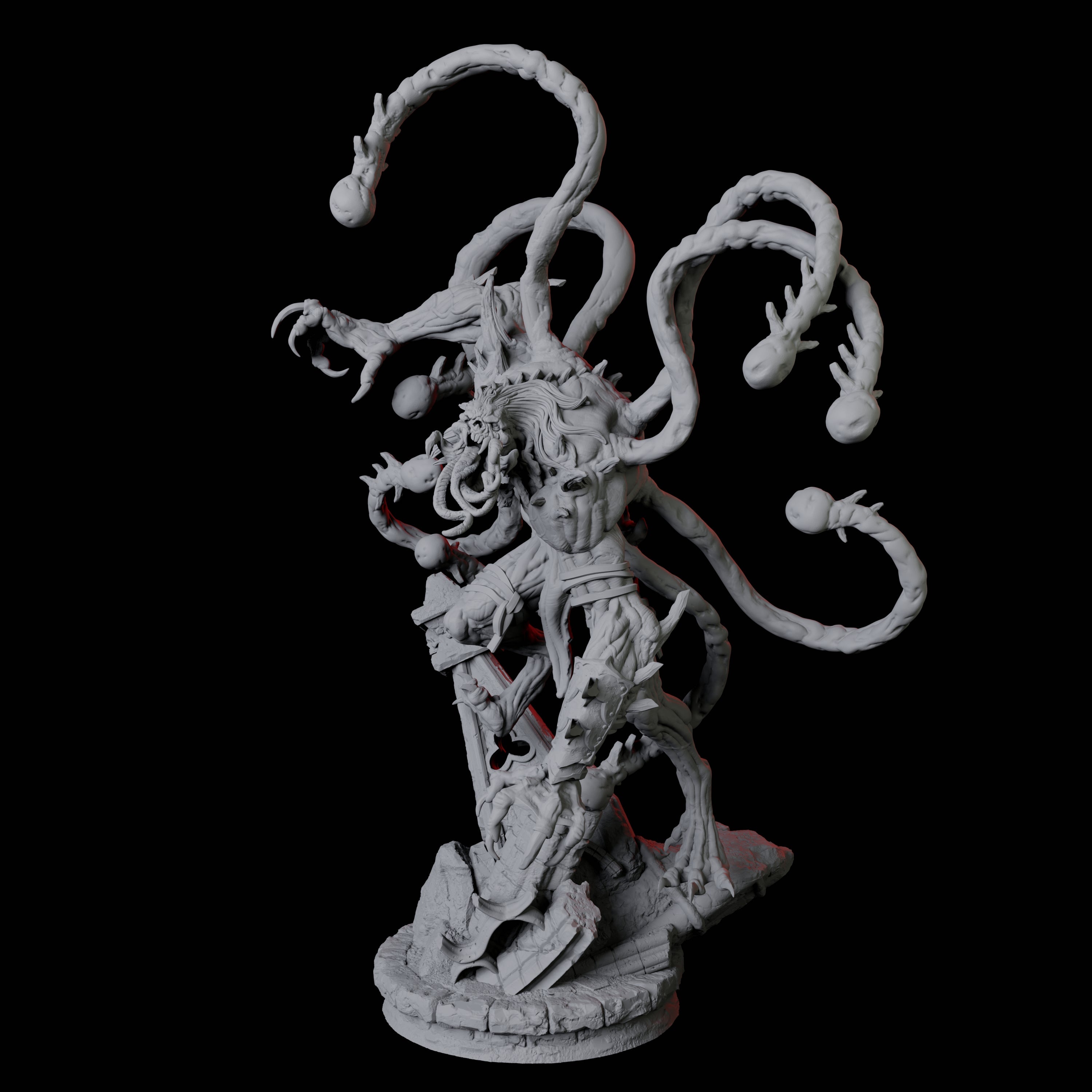 Infested Ghoul C Miniature for Dungeons and Dragons, Pathfinder or other TTRPGs