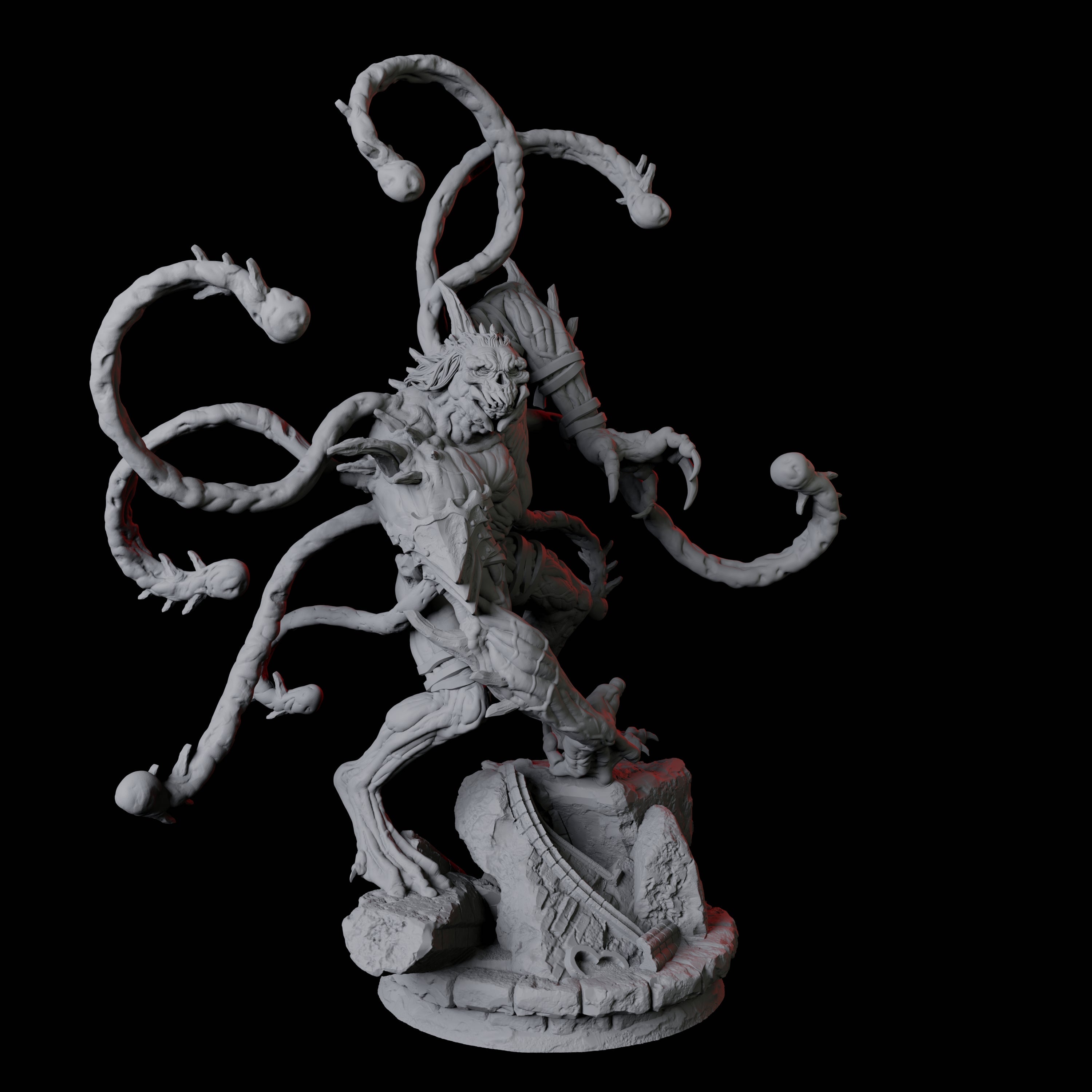 Infested Ghoul D Miniature for Dungeons and Dragons, Pathfinder or other TTRPGs