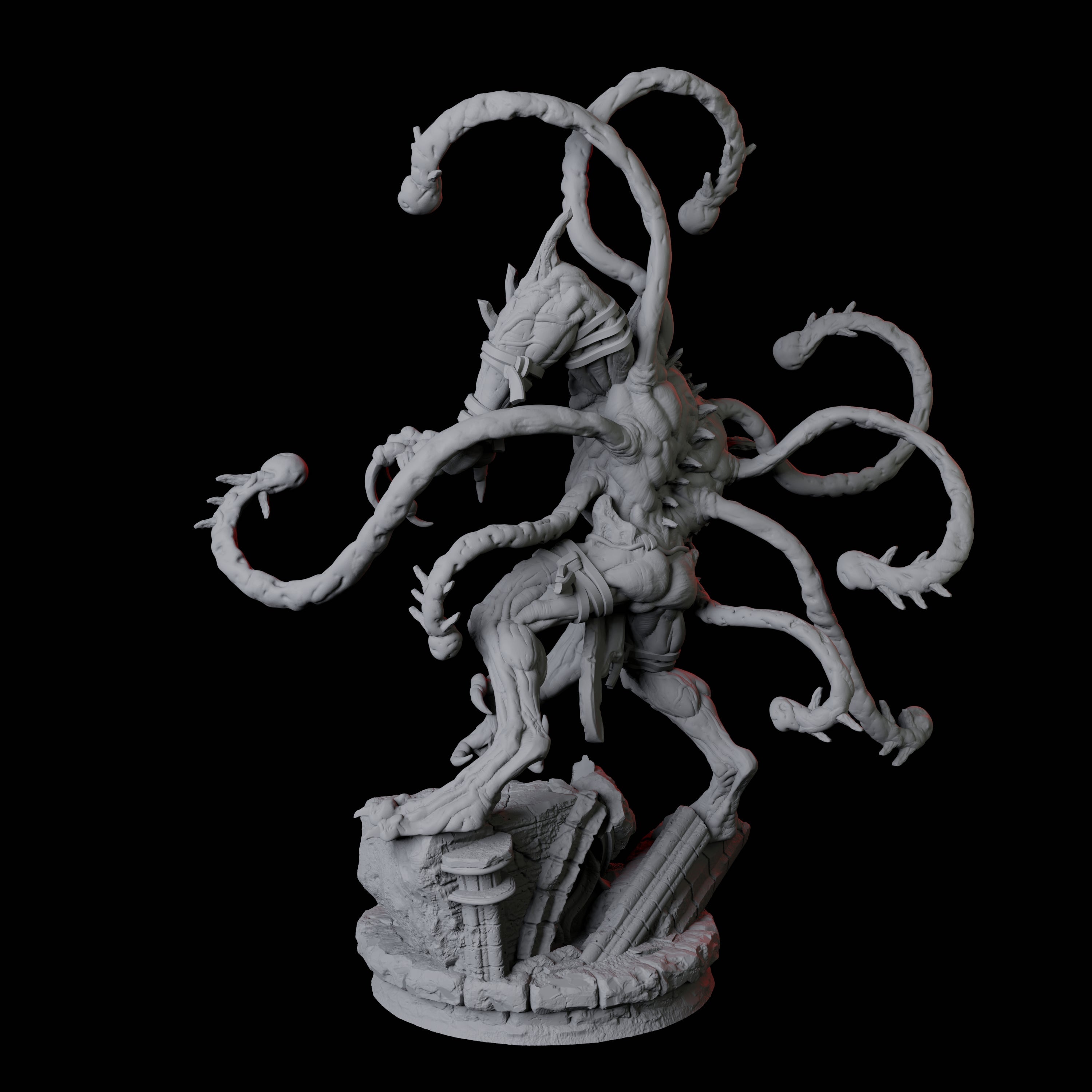 Infested Ghoul D Miniature for Dungeons and Dragons, Pathfinder or other TTRPGs