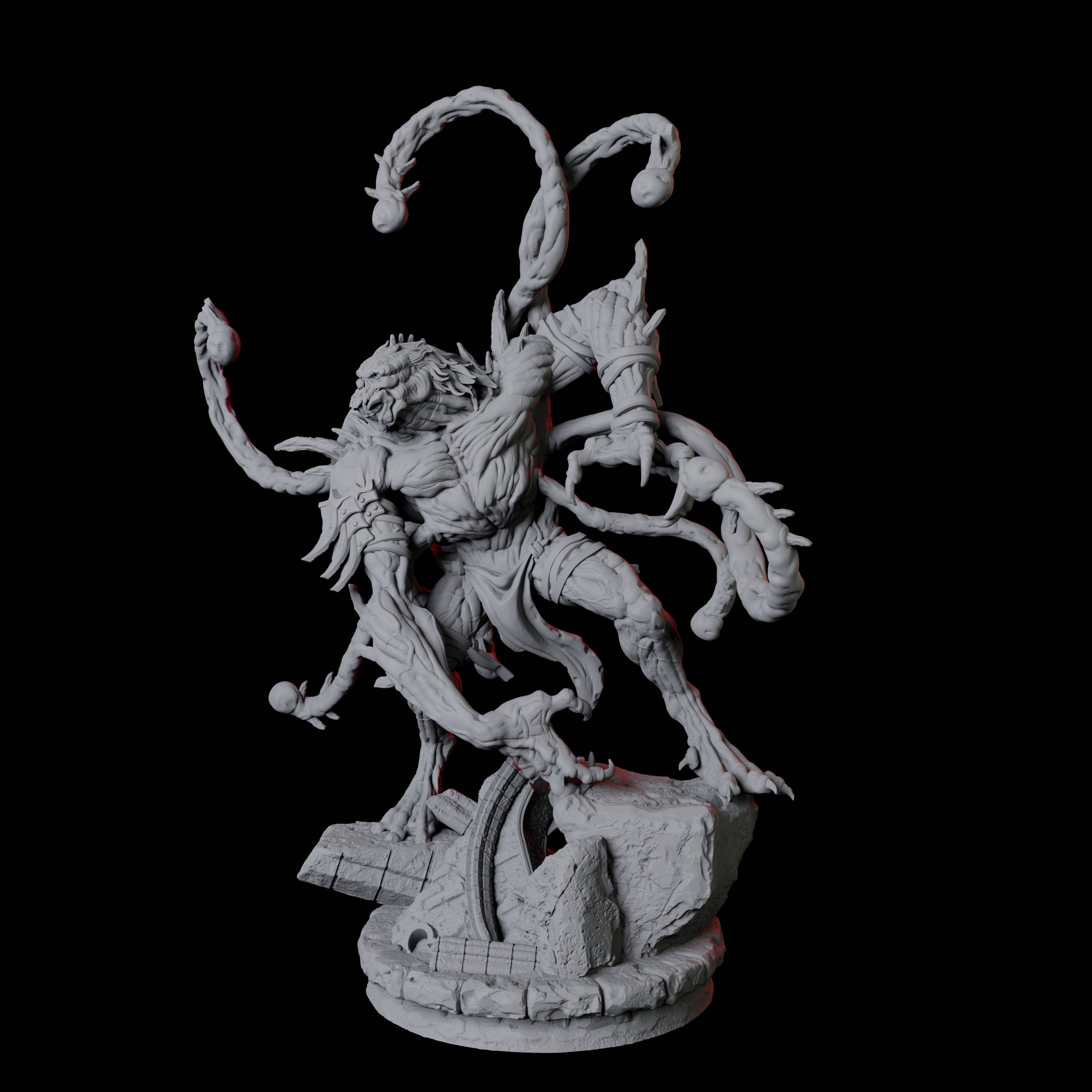 Infested Ghoul D Miniature for Dungeons and Dragons, Pathfinder or other TTRPGs