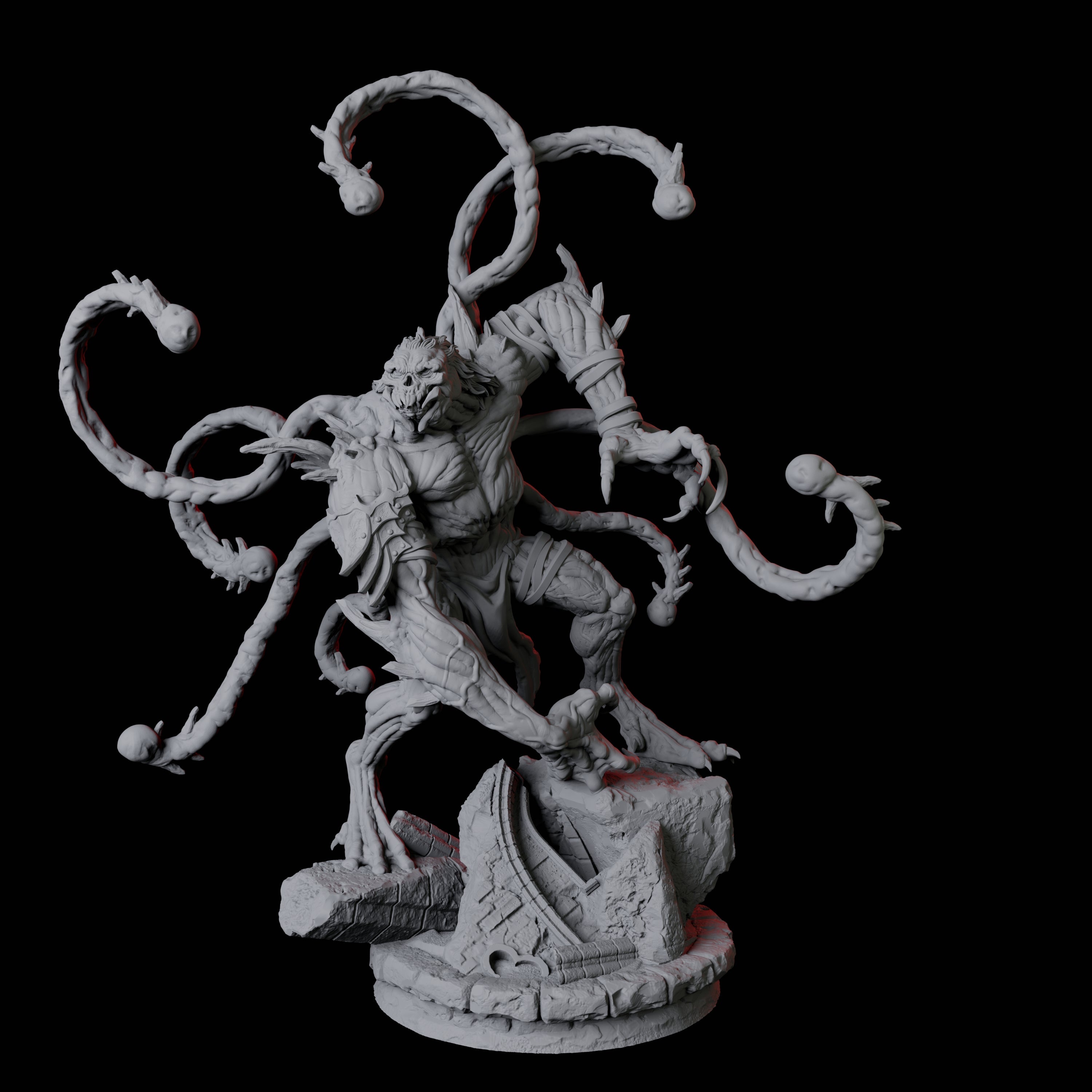 Infested Ghoul D Miniature for Dungeons and Dragons, Pathfinder or other TTRPGs