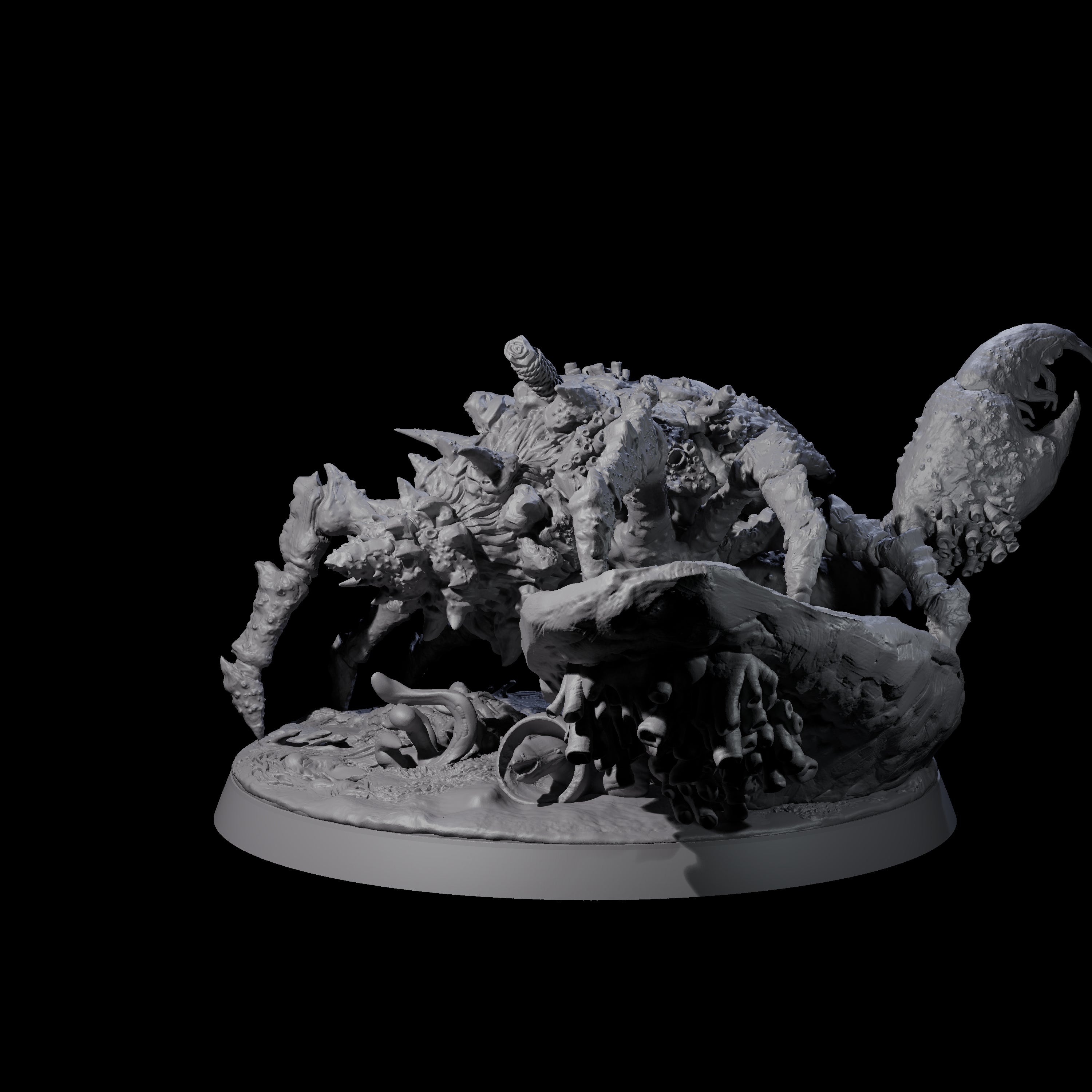 Infested Giant Crab Miniature for Dungeons and Dragons, Pathfinder or other TTRPGs