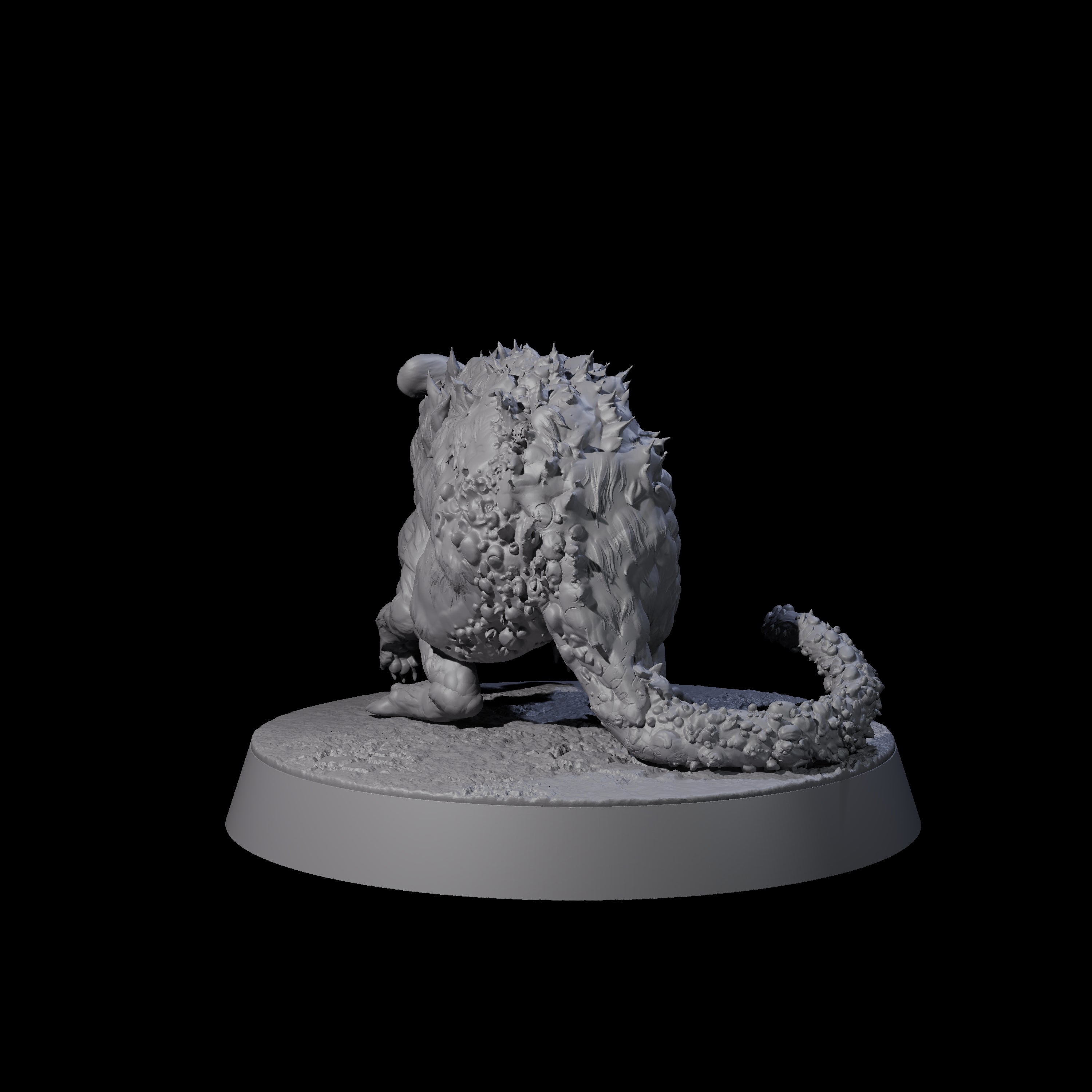 Infested Rat Miniature for Dungeons and Dragons, Pathfinder or other TTRPGs