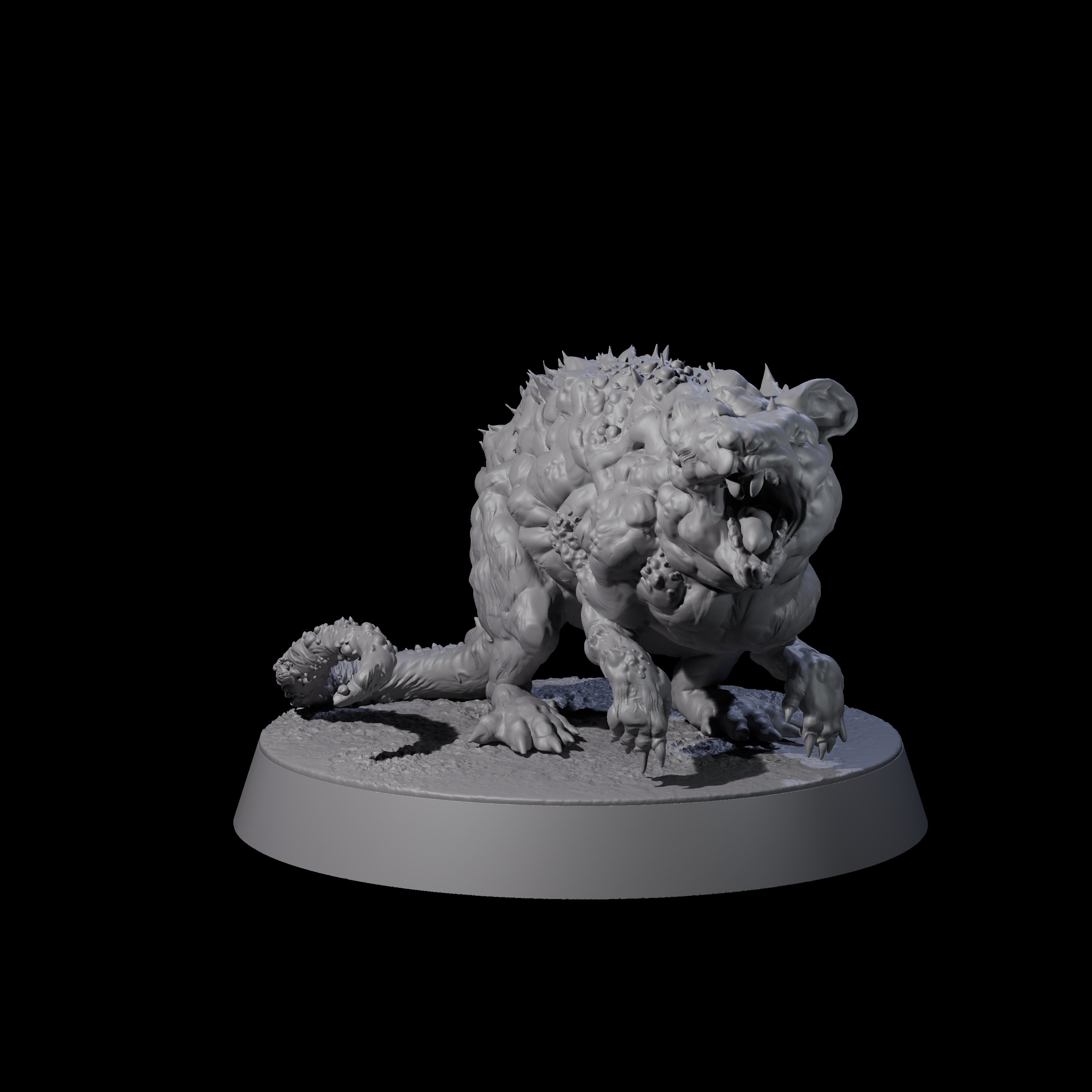 Infested Rat Miniature for Dungeons and Dragons, Pathfinder or other TTRPGs