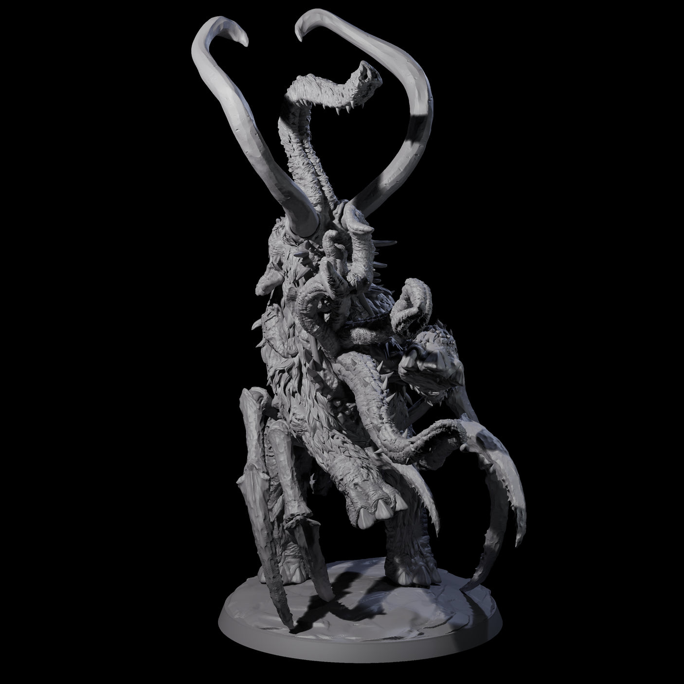 Infested Wooly Mammoth Miniature for Dungeons and Dragons, Pathfinder or other TTRPGs
