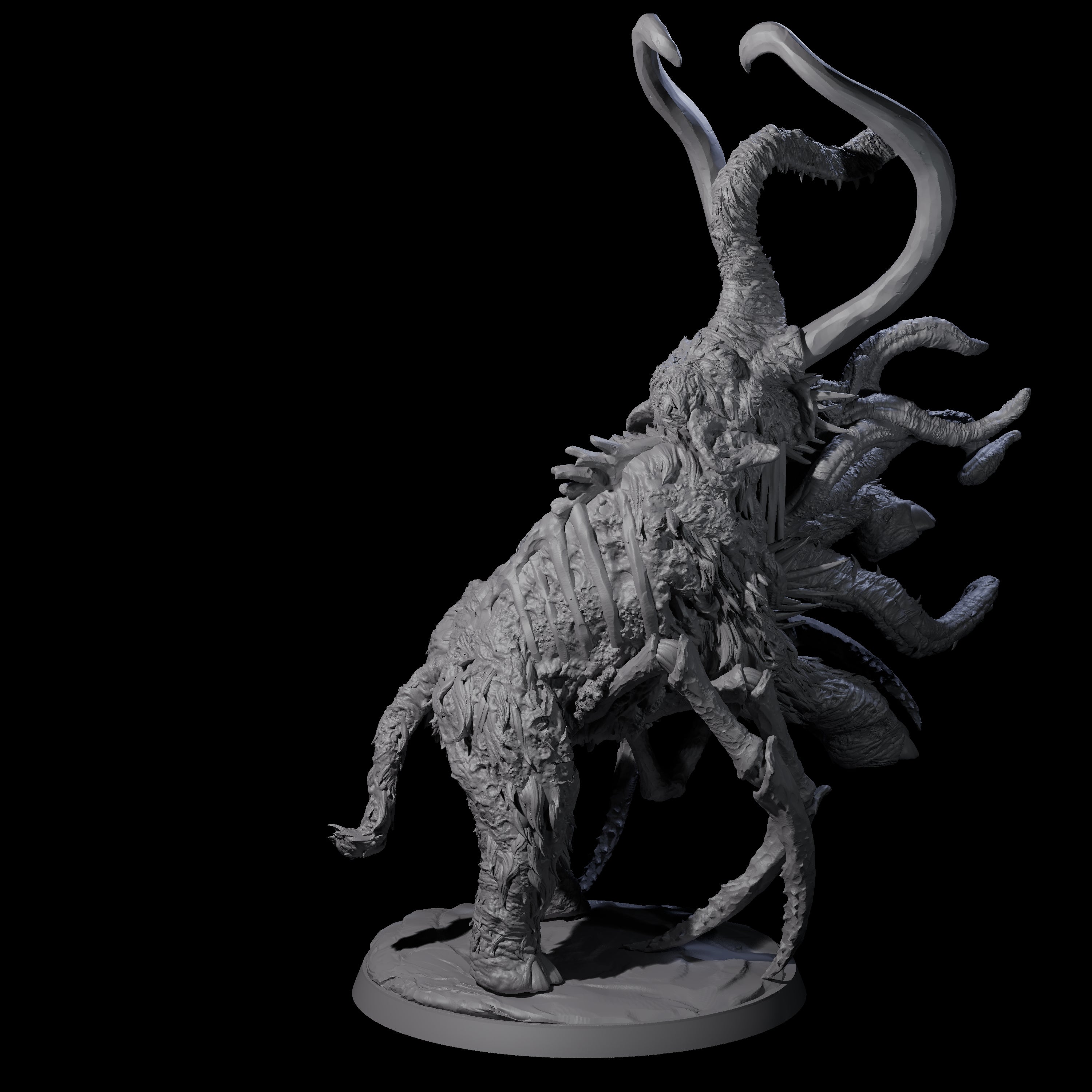 Infested Wooly Mammoth Miniature for Dungeons and Dragons, Pathfinder or other TTRPGs