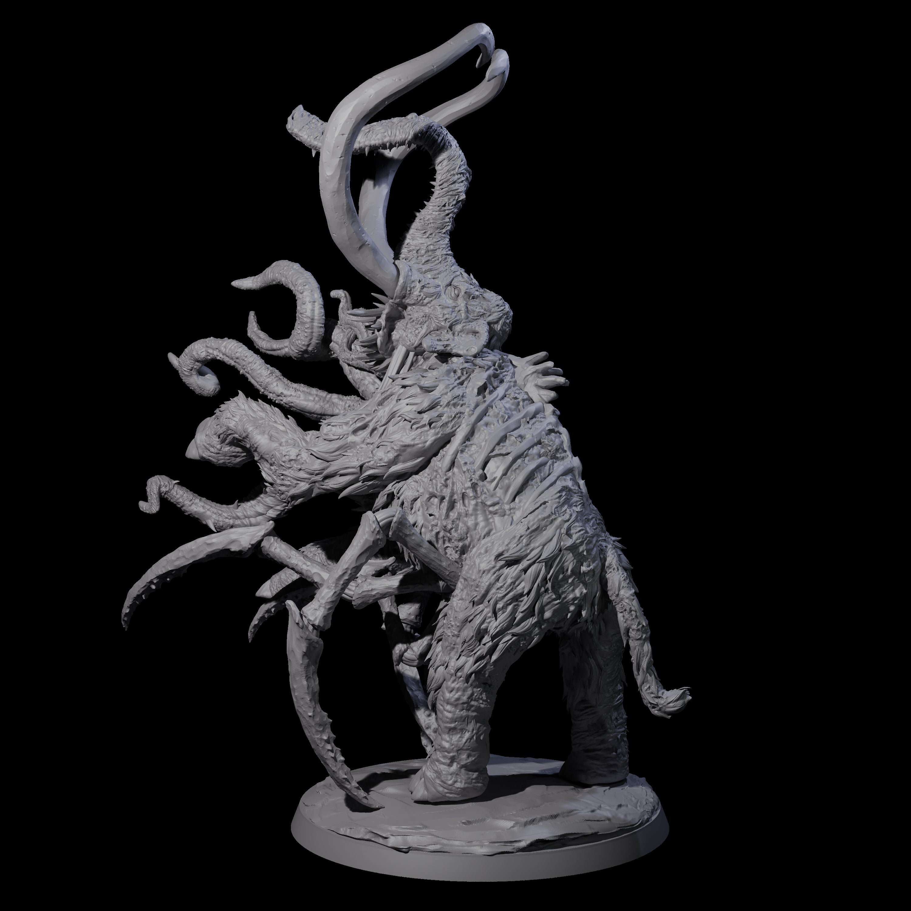 Infested Wooly Mammoth Miniature for Dungeons and Dragons, Pathfinder or other TTRPGs