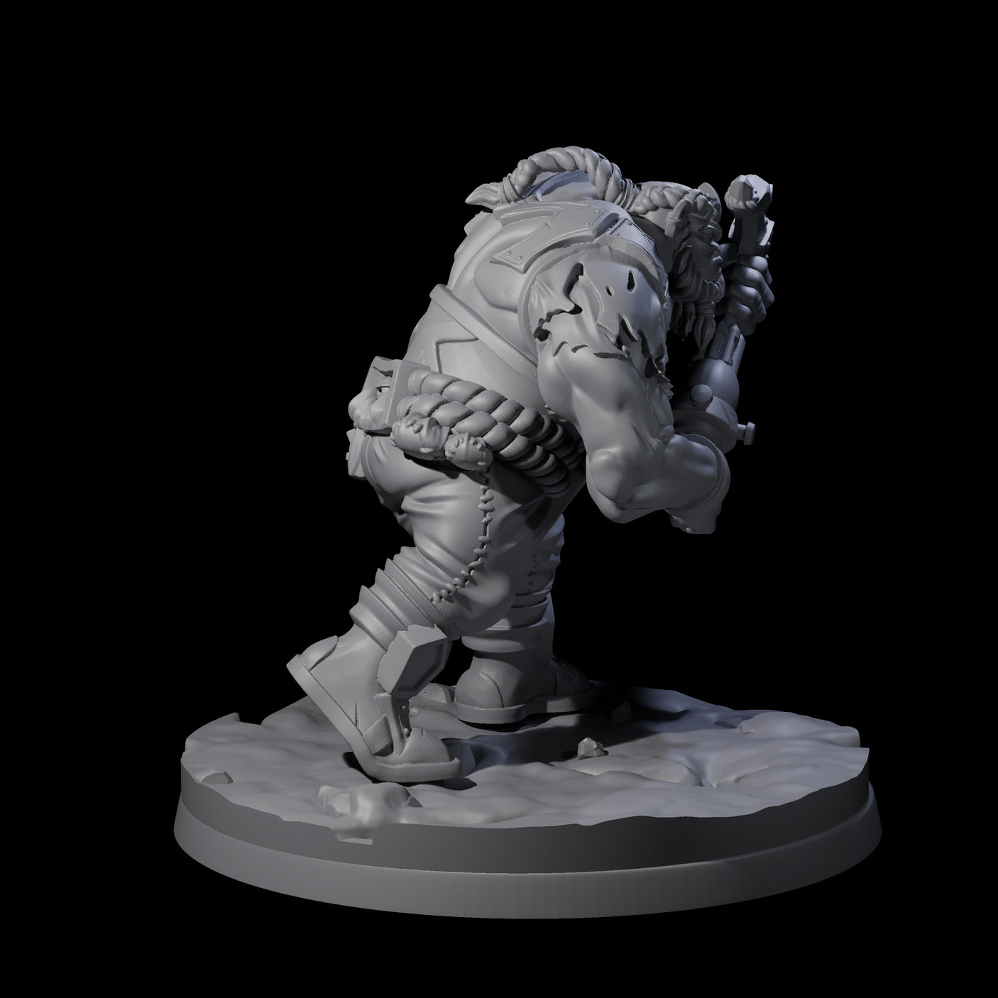 Ingenious Orc Artificer A Miniature for Dungeons and Dragons, Pathfinder or other TTRPGs
