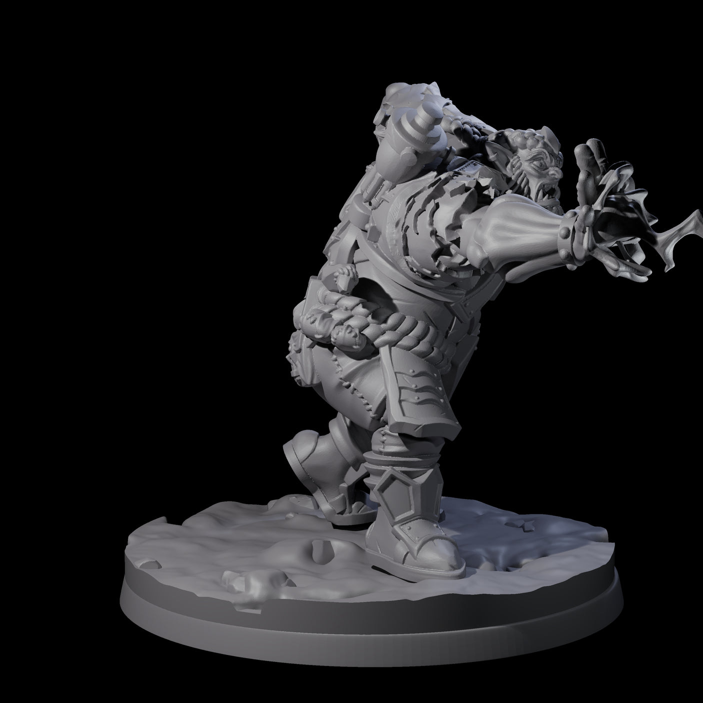 Ingenious Orc Artificer B Miniature for Dungeons and Dragons, Pathfinder or other TTRPGs