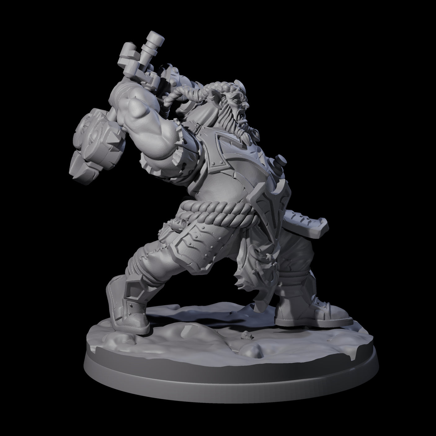 Ingenious Orc Artificer C Miniature for Dungeons and Dragons, Pathfinder or other TTRPGs