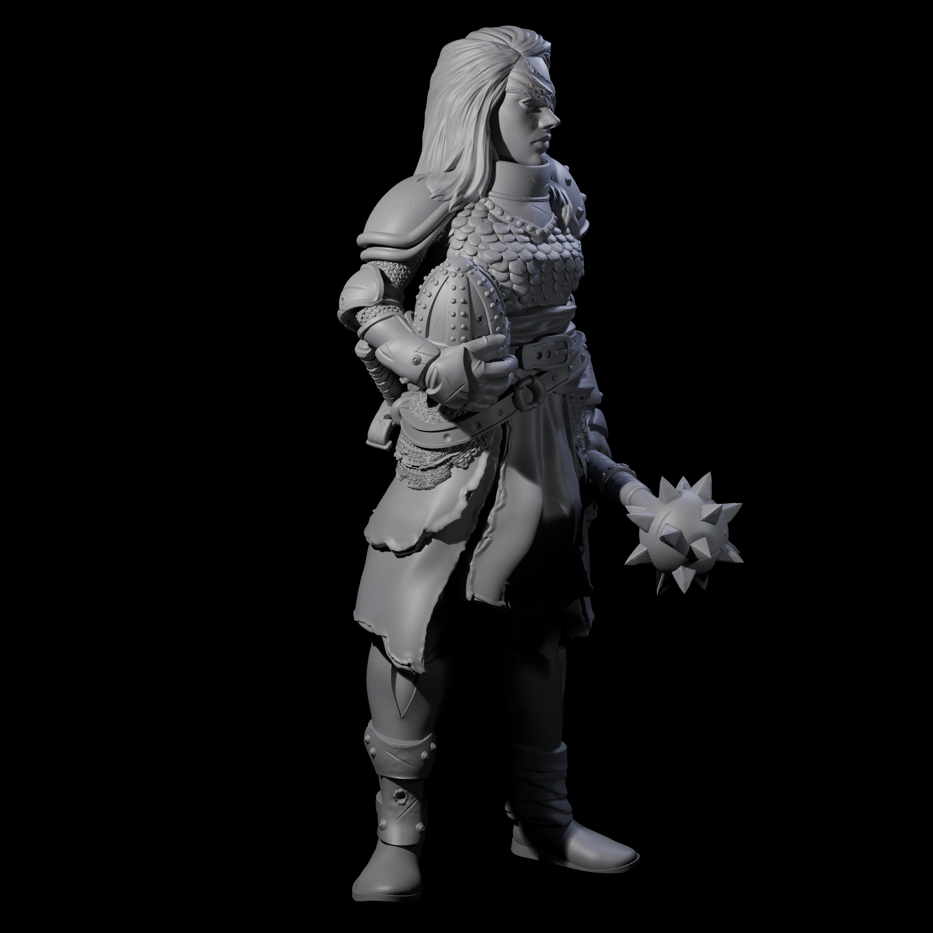 Injured Guard Miniature for Dungeons and Dragons, Pathfinder or other TTRPGs