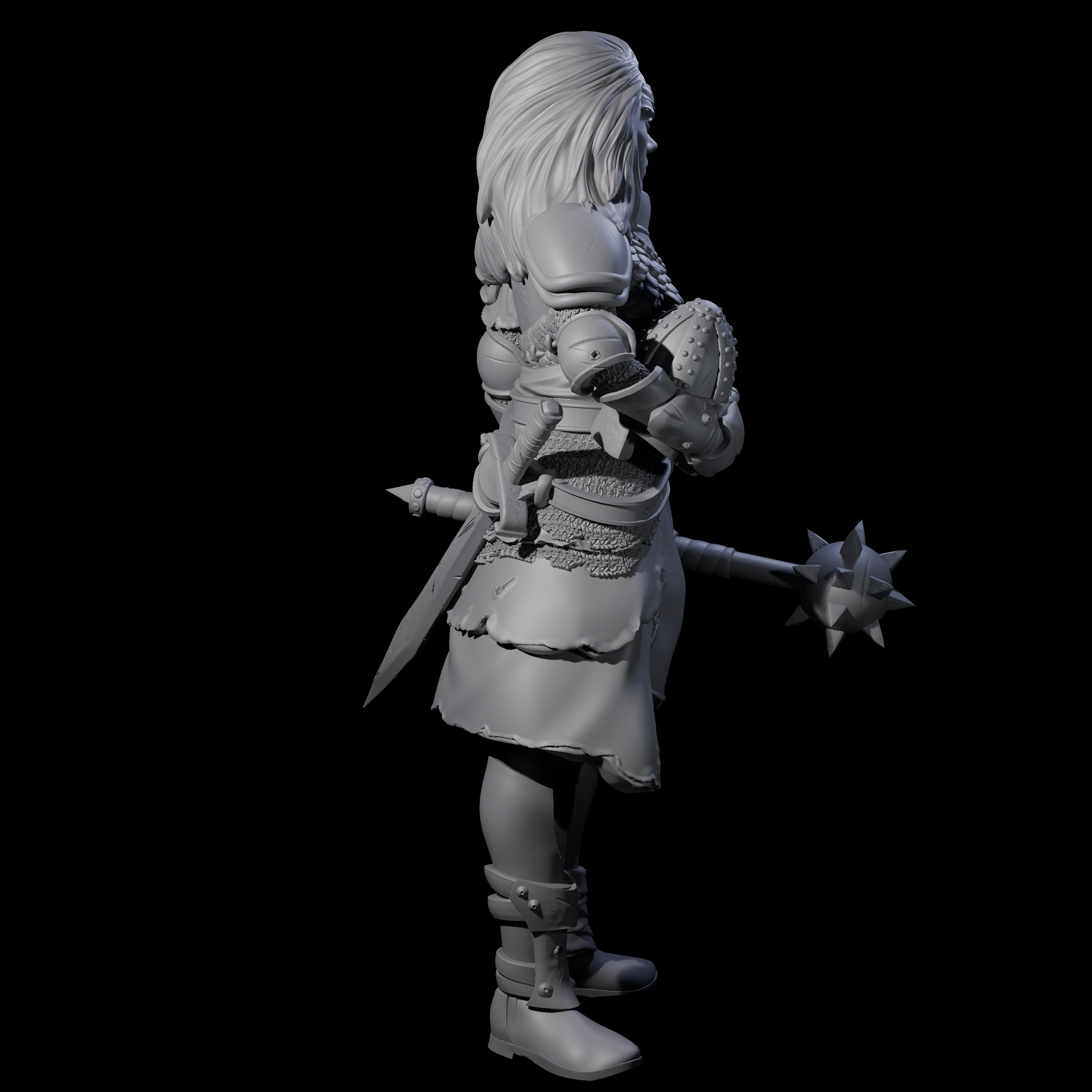 Injured Guard Miniature for Dungeons and Dragons, Pathfinder or other TTRPGs