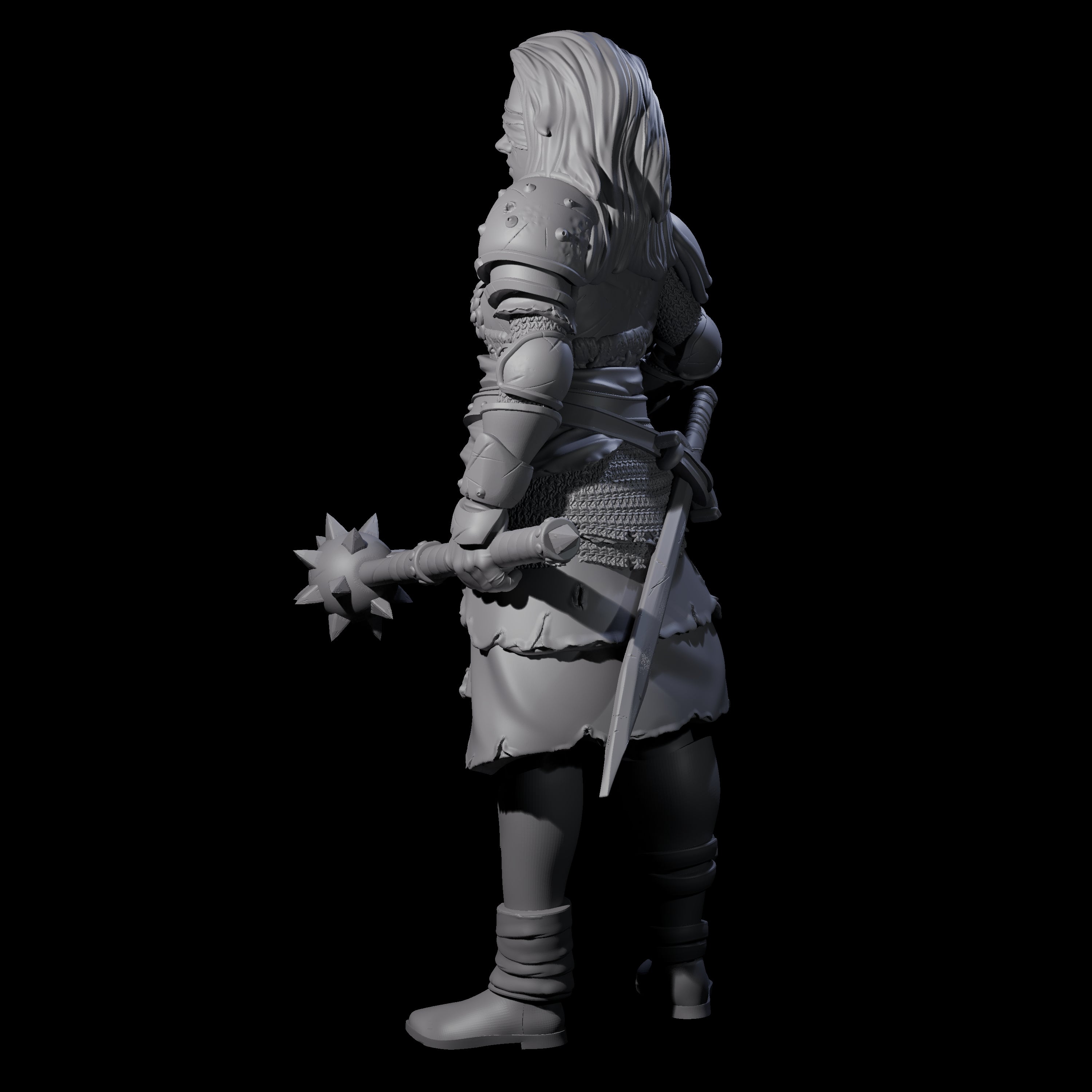 Injured Guard Miniature for Dungeons and Dragons, Pathfinder or other TTRPGs