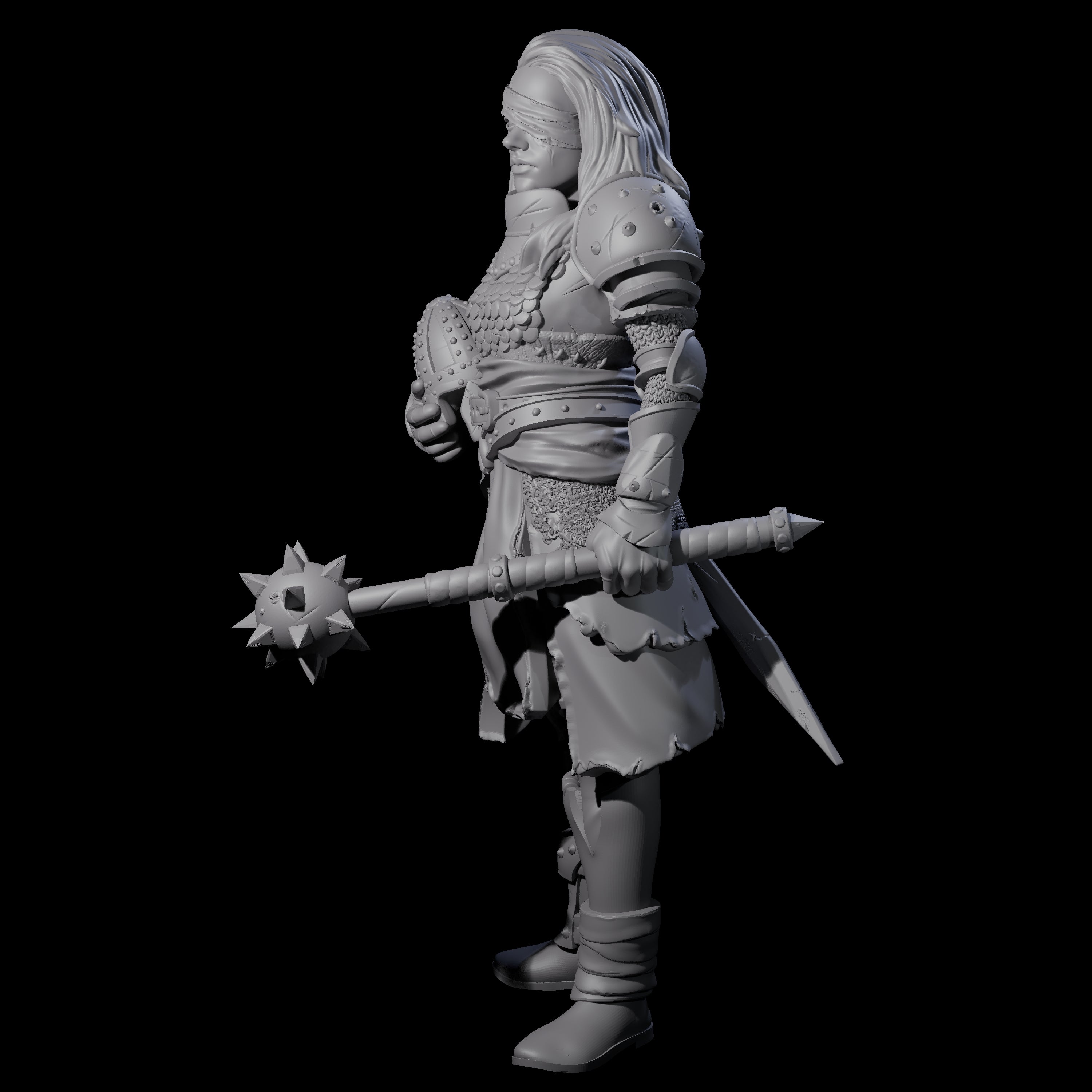 Injured Guard Miniature for Dungeons and Dragons, Pathfinder or other TTRPGs