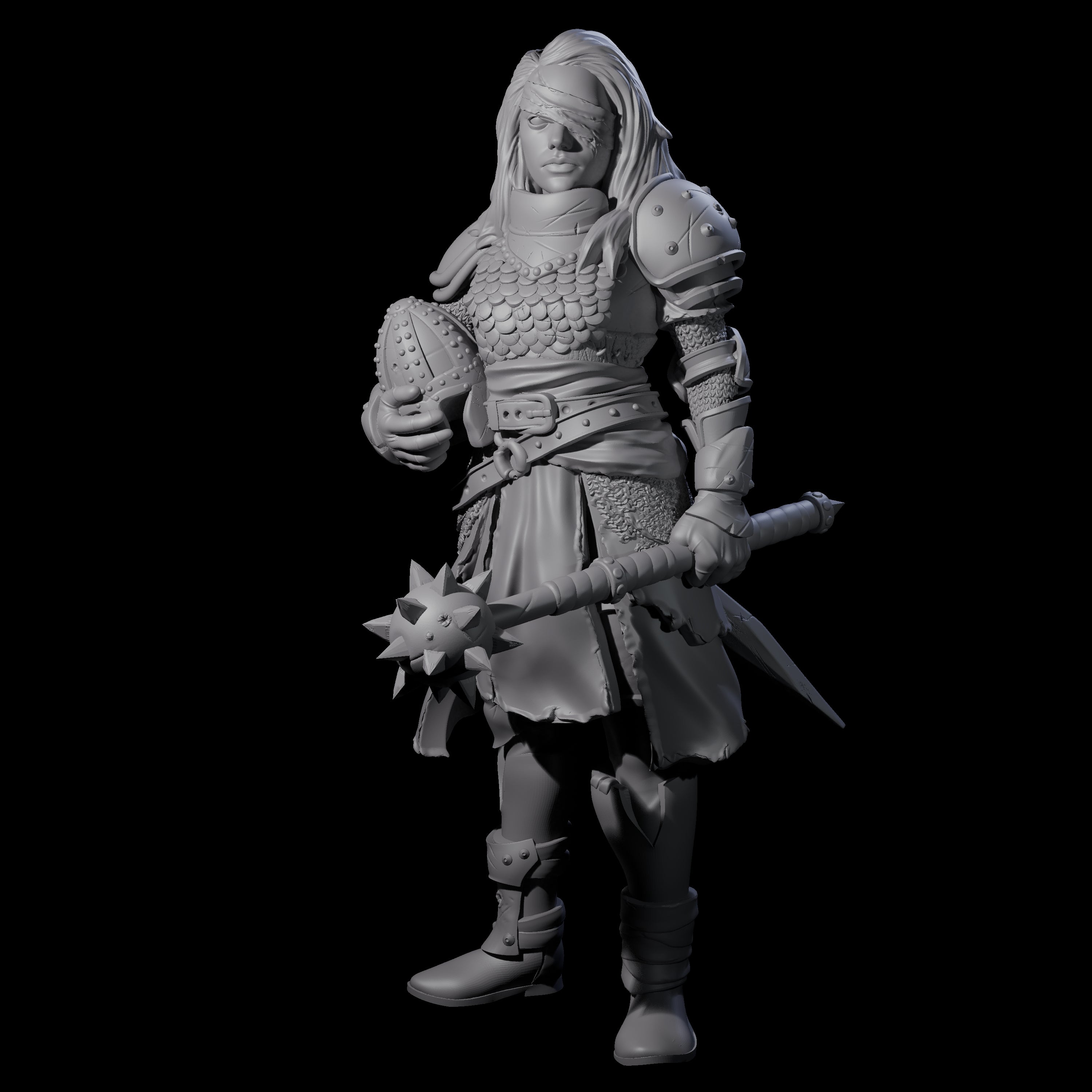Injured Guard Miniature for Dungeons and Dragons, Pathfinder or other TTRPGs