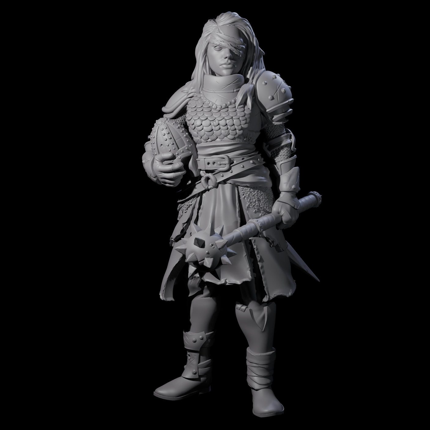 Injured Guard Miniature for Dungeons and Dragons, Pathfinder or other TTRPGs