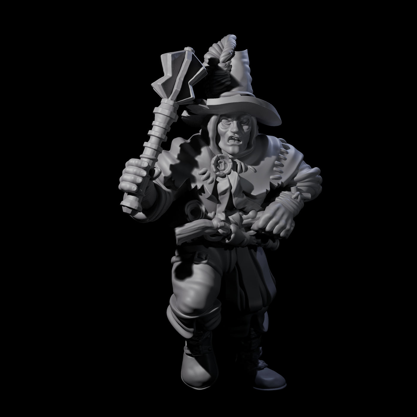 Inquisition Hunter D Miniature for Dungeons and Dragons, Pathfinder or other TTRPGs