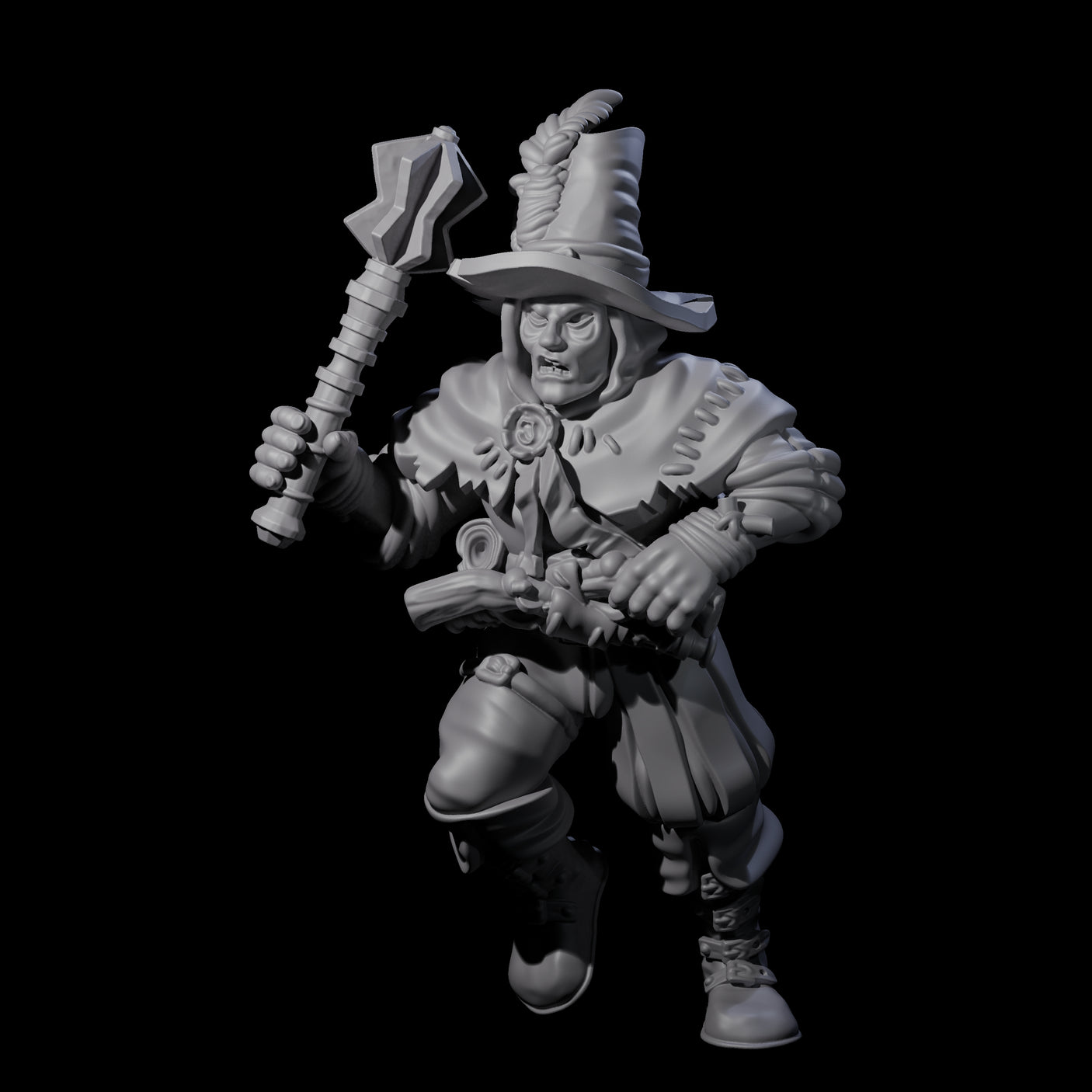 Inquisition Hunter D Miniature for Dungeons and Dragons, Pathfinder or other TTRPGs
