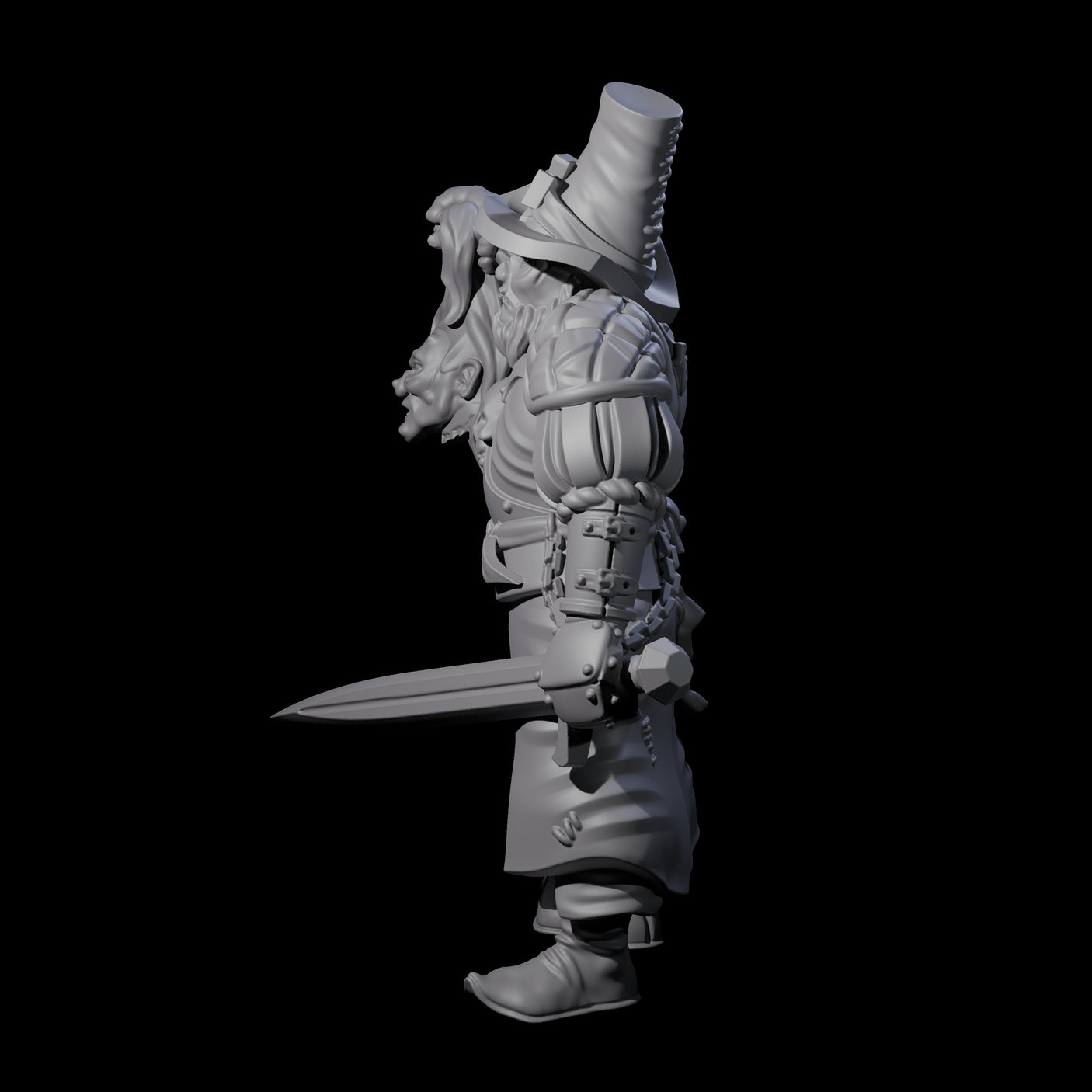Inquisition Hunter E Miniature for Dungeons and Dragons, Pathfinder or other TTRPGs