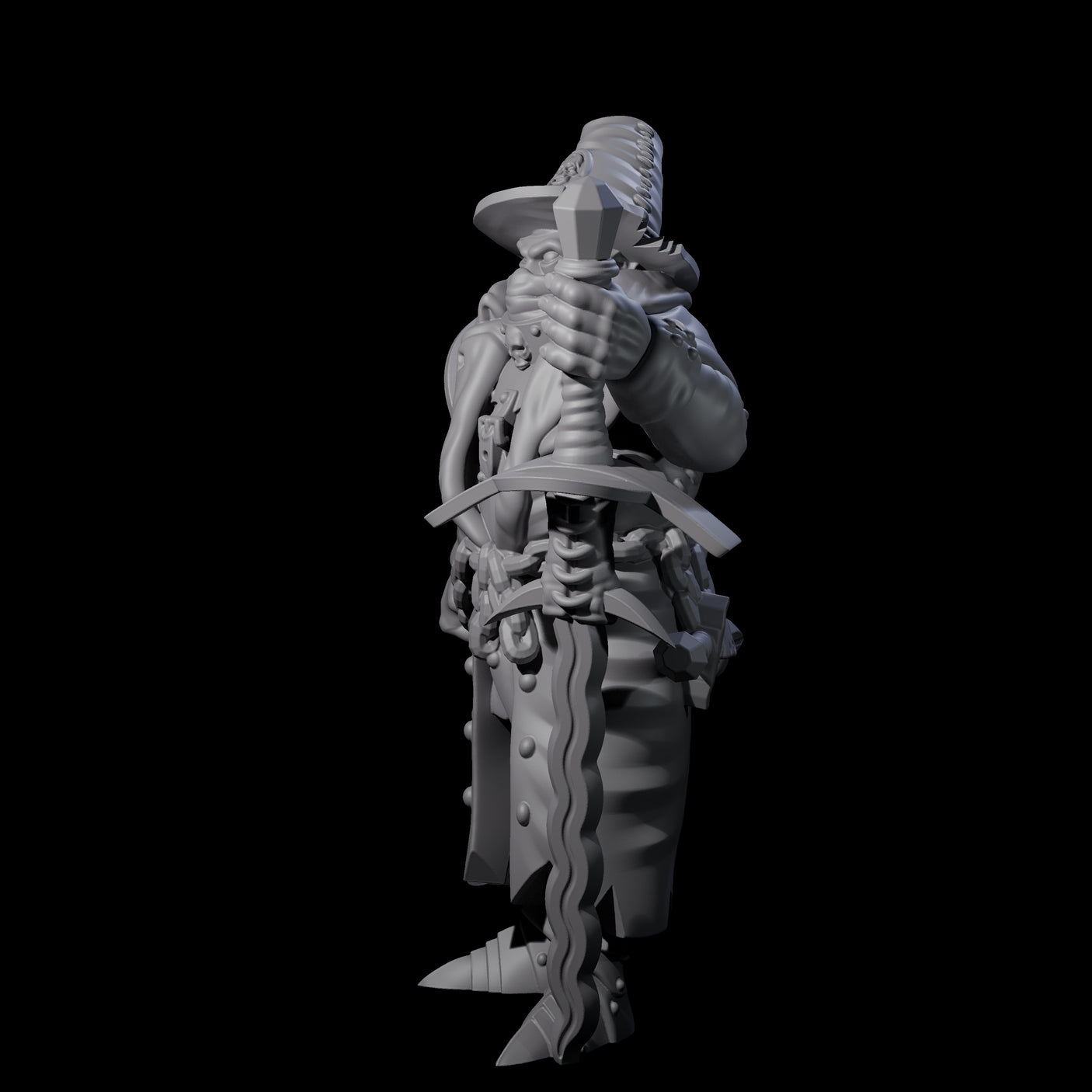Inquisition Hunter F Miniature for Dungeons and Dragons, Pathfinder or other TTRPGs