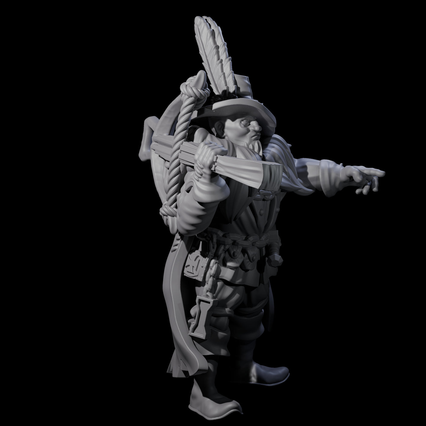 Inquisition Hunter G Miniature for Dungeons and Dragons, Pathfinder or other TTRPGs