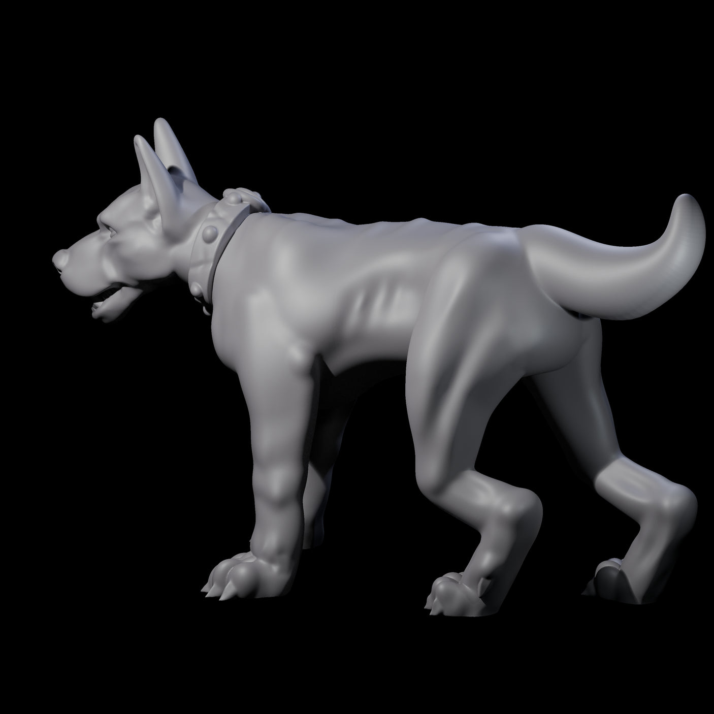Inquisitive Dog D Miniature for Dungeons and Dragons, Pathfinder or other TTRPGs