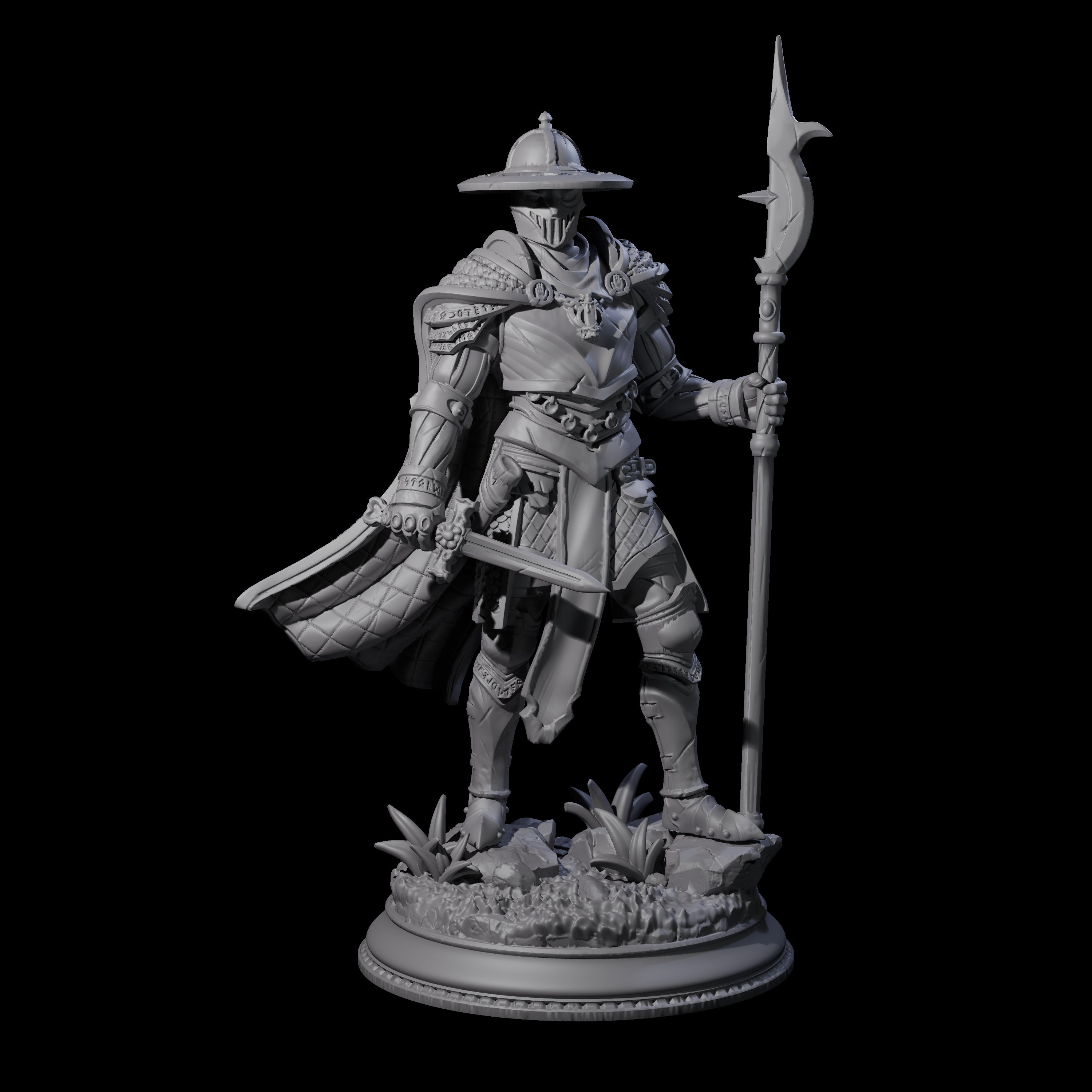 Inquisitor Knight C Miniature for Dungeons and Dragons, Pathfinder or other TTRPGs