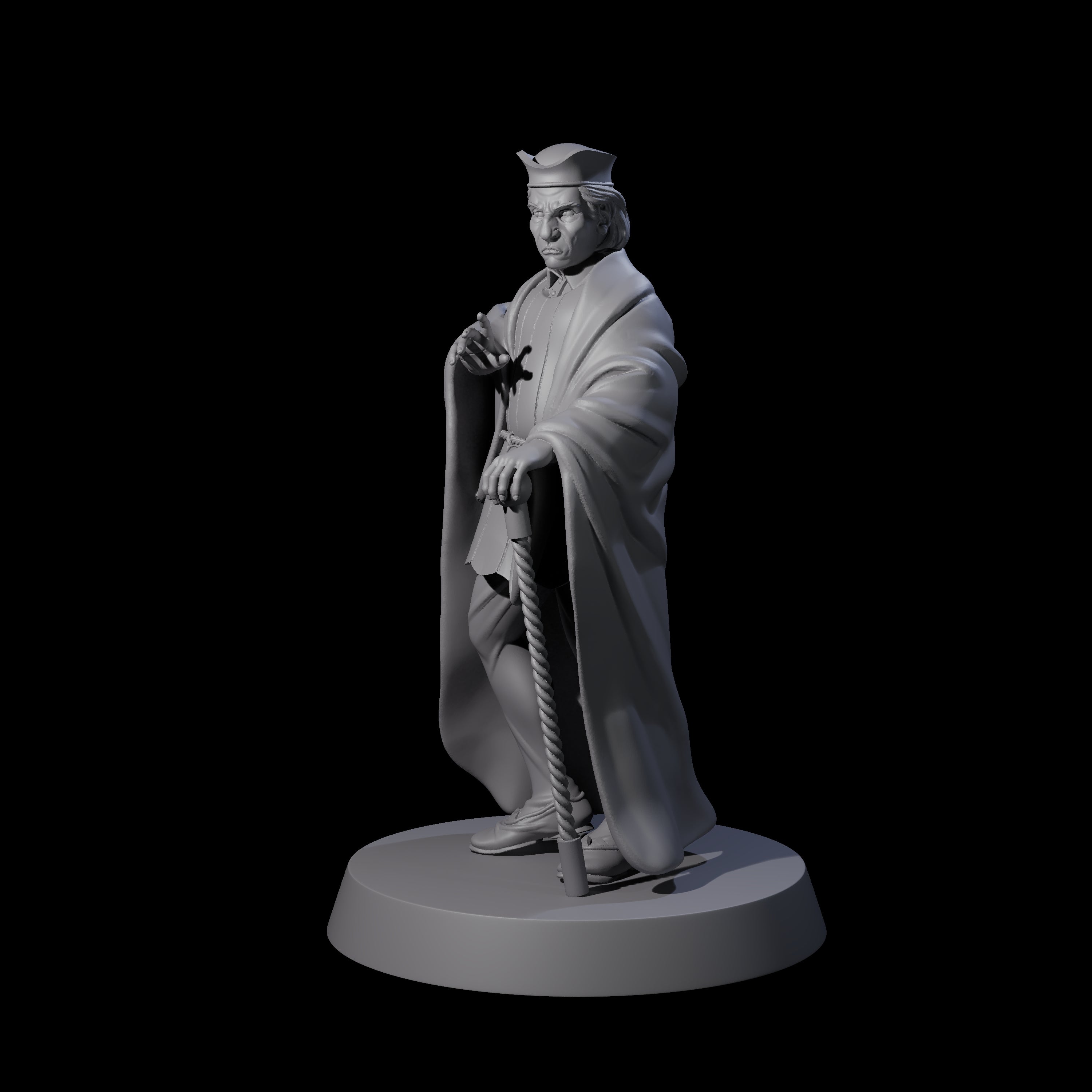 Interesting Senior Advisor Miniature for Dungeons and Dragons, Pathfinder or other TTRPGs