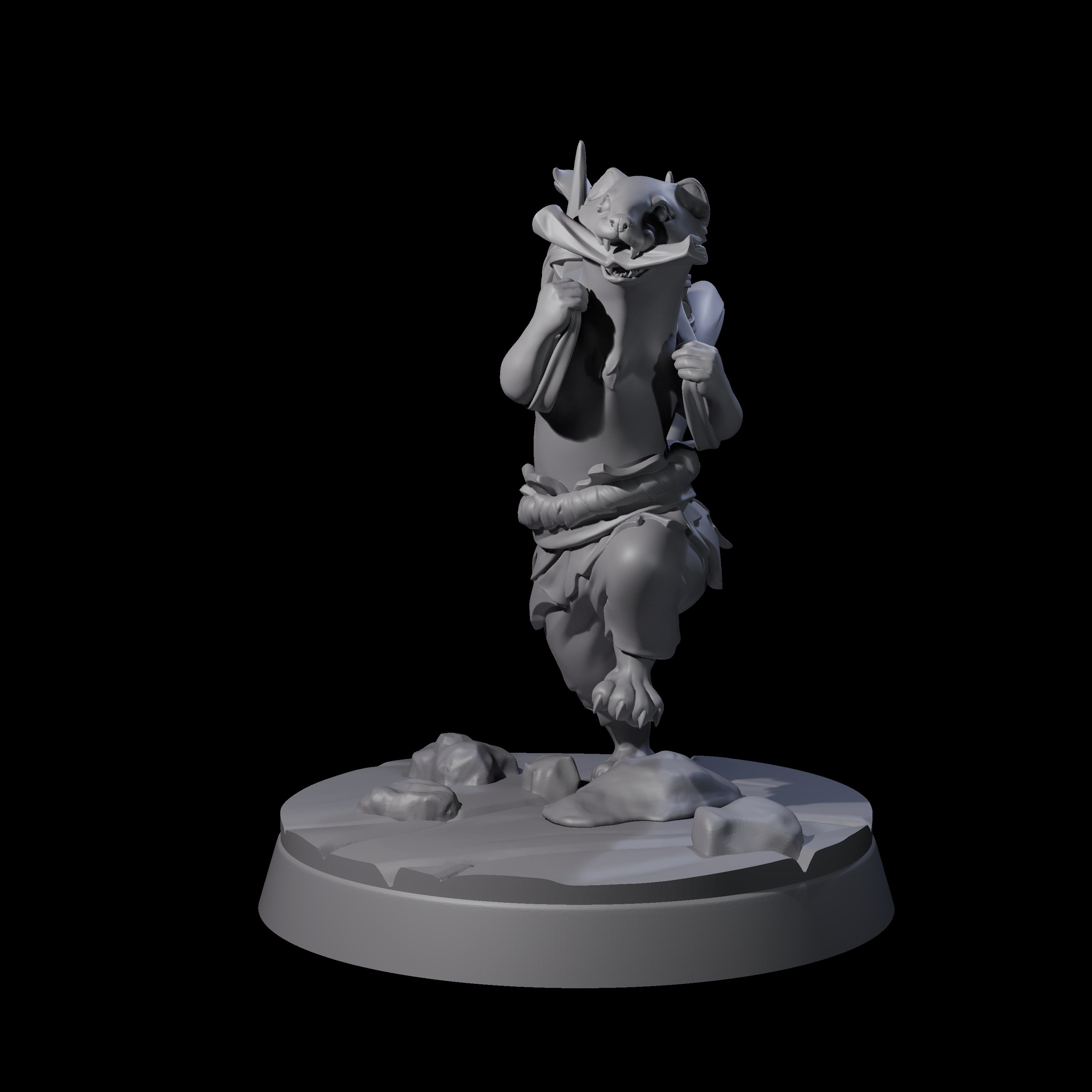 Intrepid Ferret Messenger Miniature for Dungeons and Dragons, Pathfinder or other TTRPGs