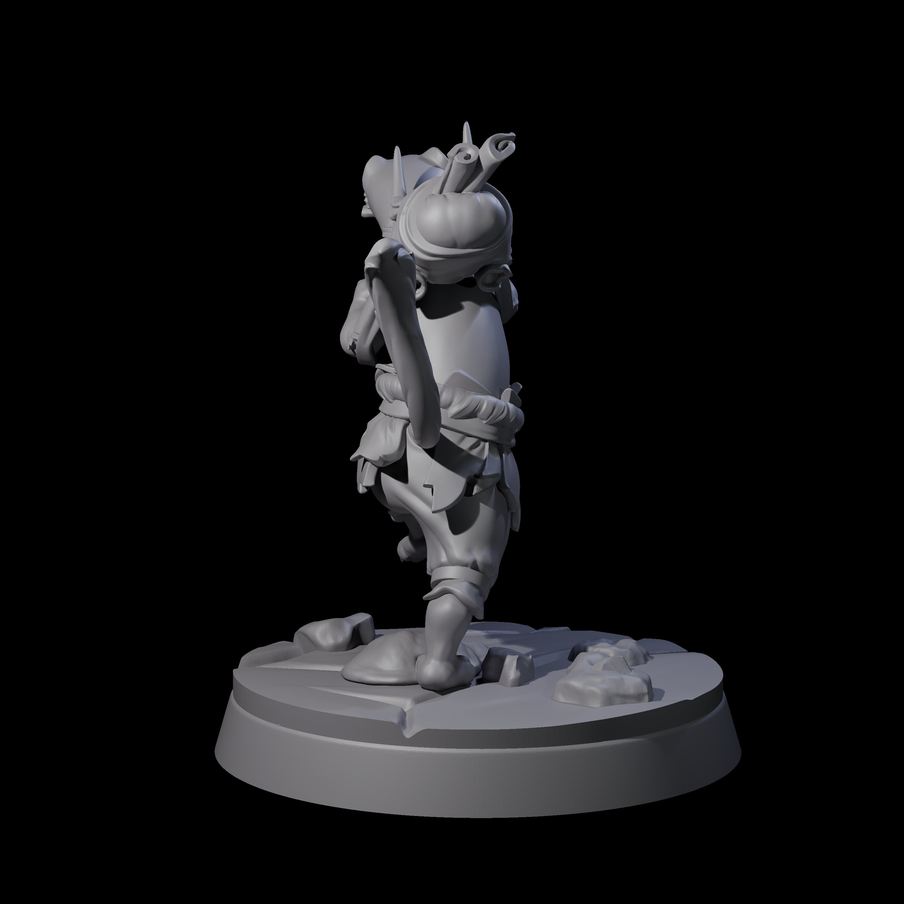 Intrepid Ferret Messenger Miniature for Dungeons and Dragons, Pathfinder or other TTRPGs