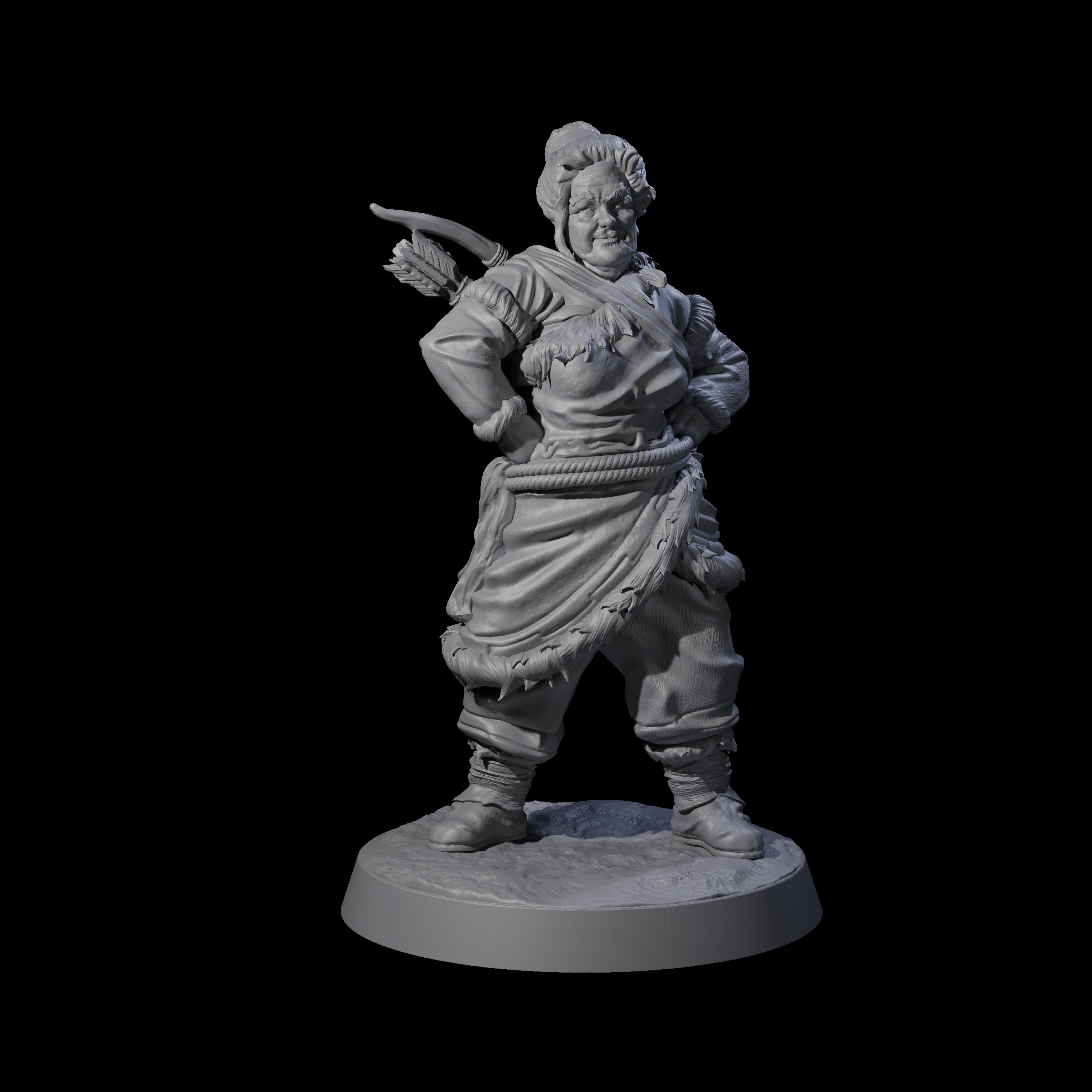 Intrepid Ice Clan Villager A Miniature for Dungeons and Dragons, Pathfinder or other TTRPGs