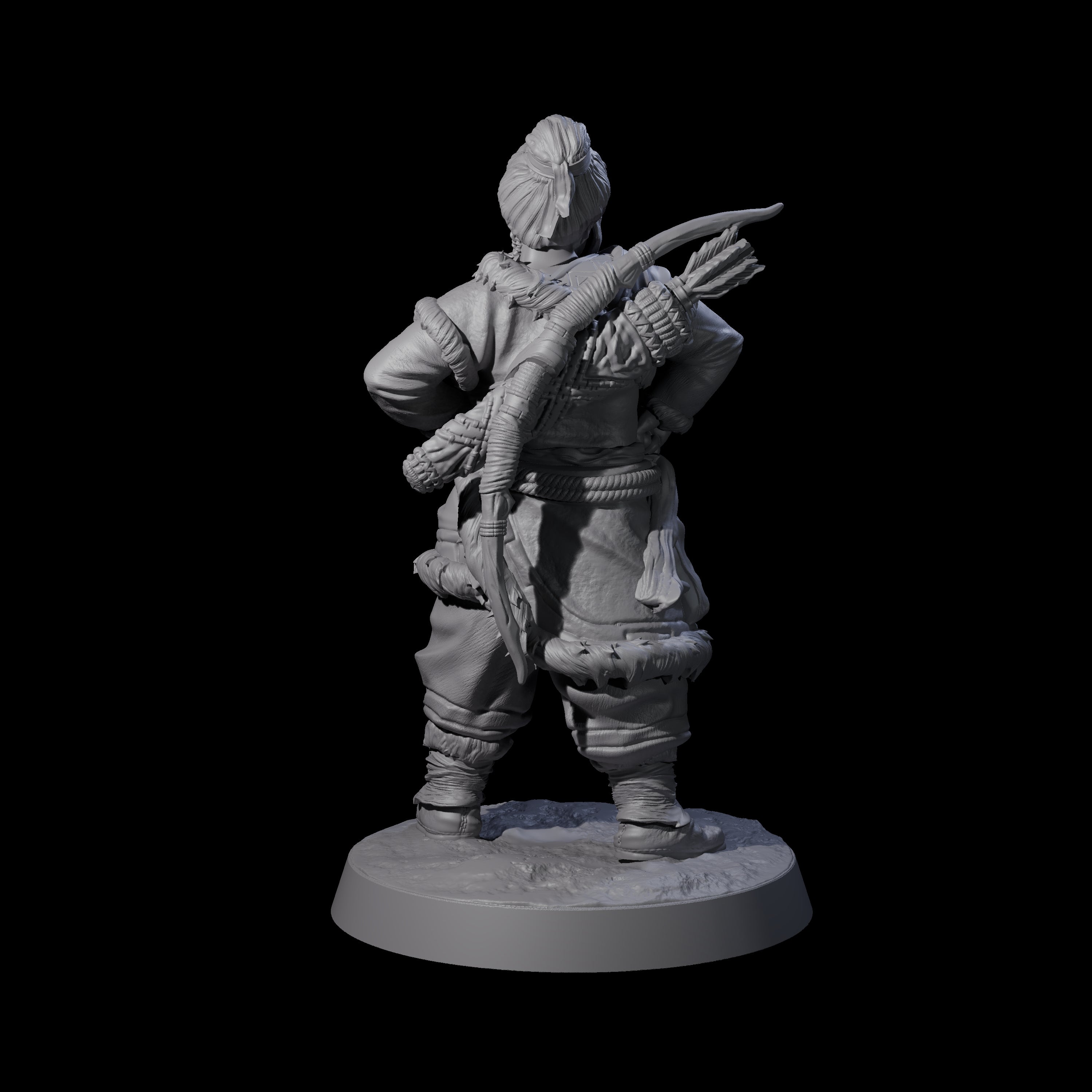Intrepid Ice Clan Villager A Miniature for Dungeons and Dragons, Pathfinder or other TTRPGs