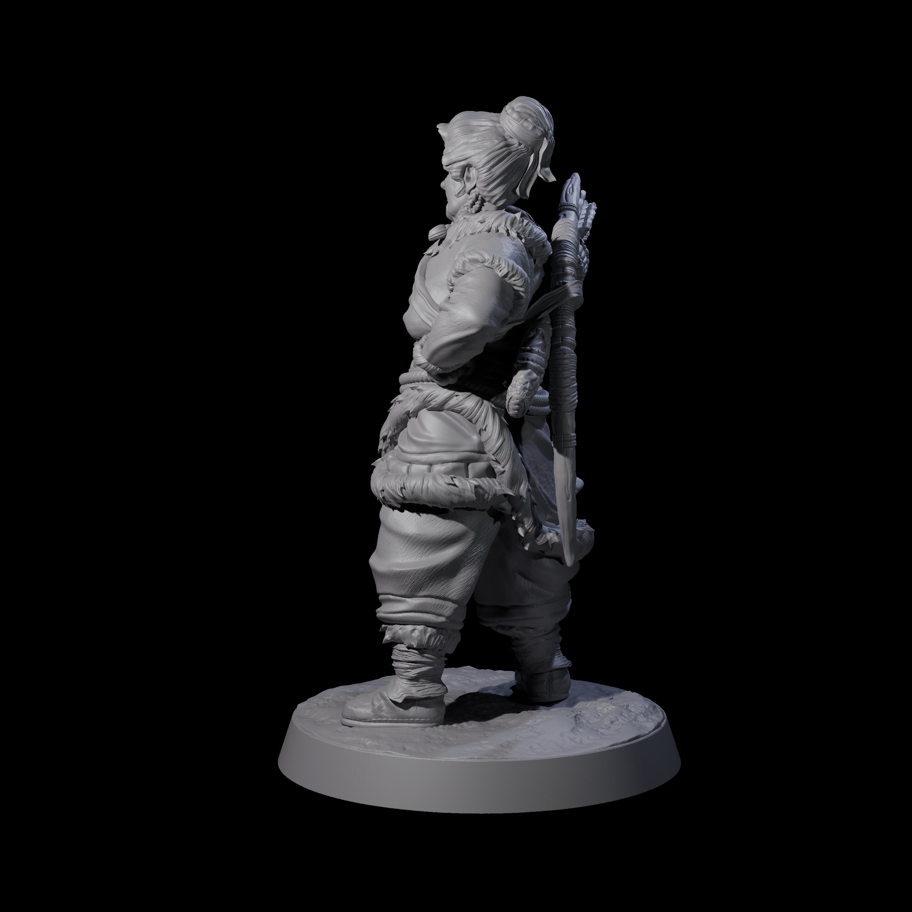 Intrepid Ice Clan Villager A Miniature for Dungeons and Dragons, Pathfinder or other TTRPGs