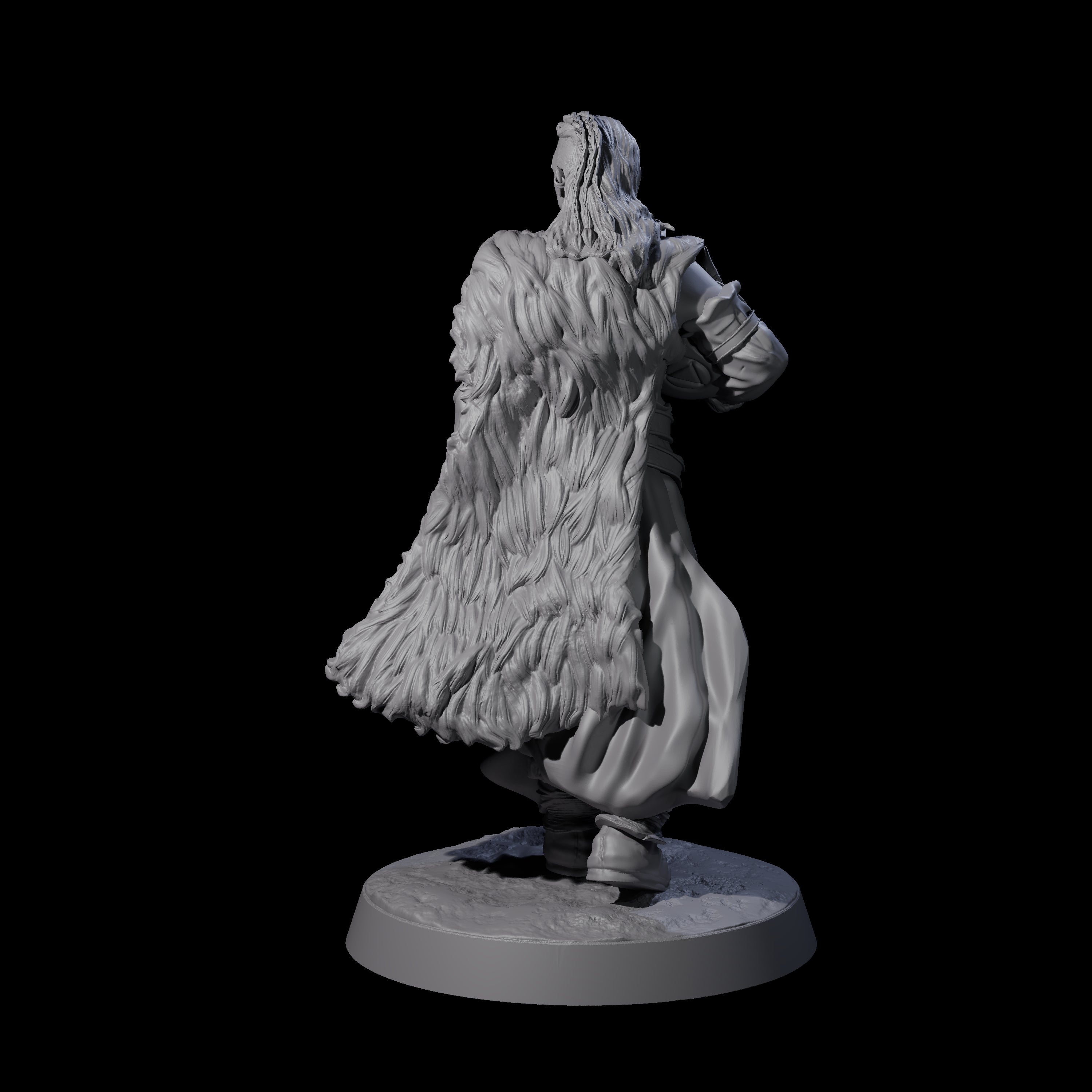Intrepid Ice Clan Villager C Miniature for Dungeons and Dragons, Pathfinder or other TTRPGs