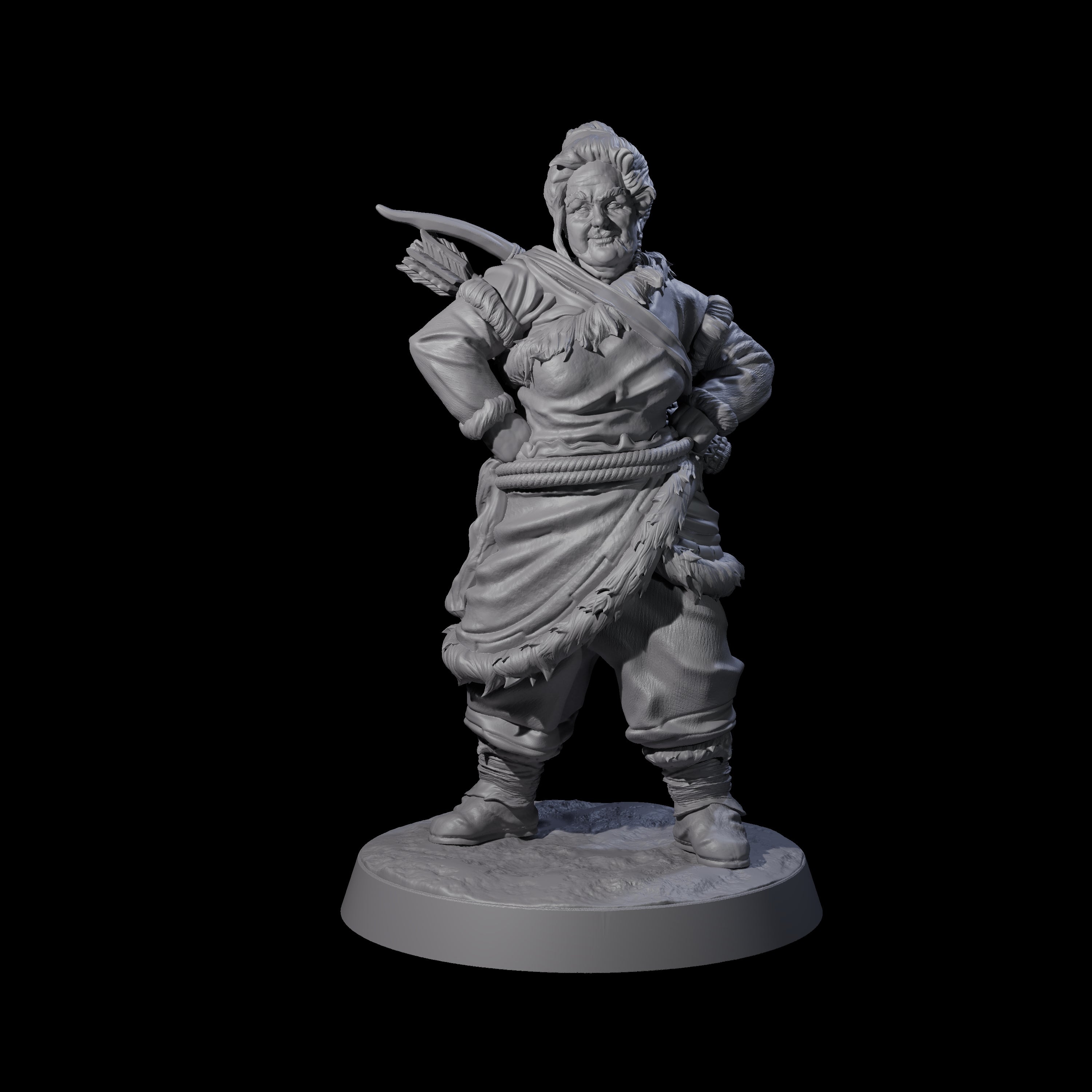 Intrepid Ice Clan Villagers Miniature for Dungeons and Dragons, Pathfinder or other TTRPGs