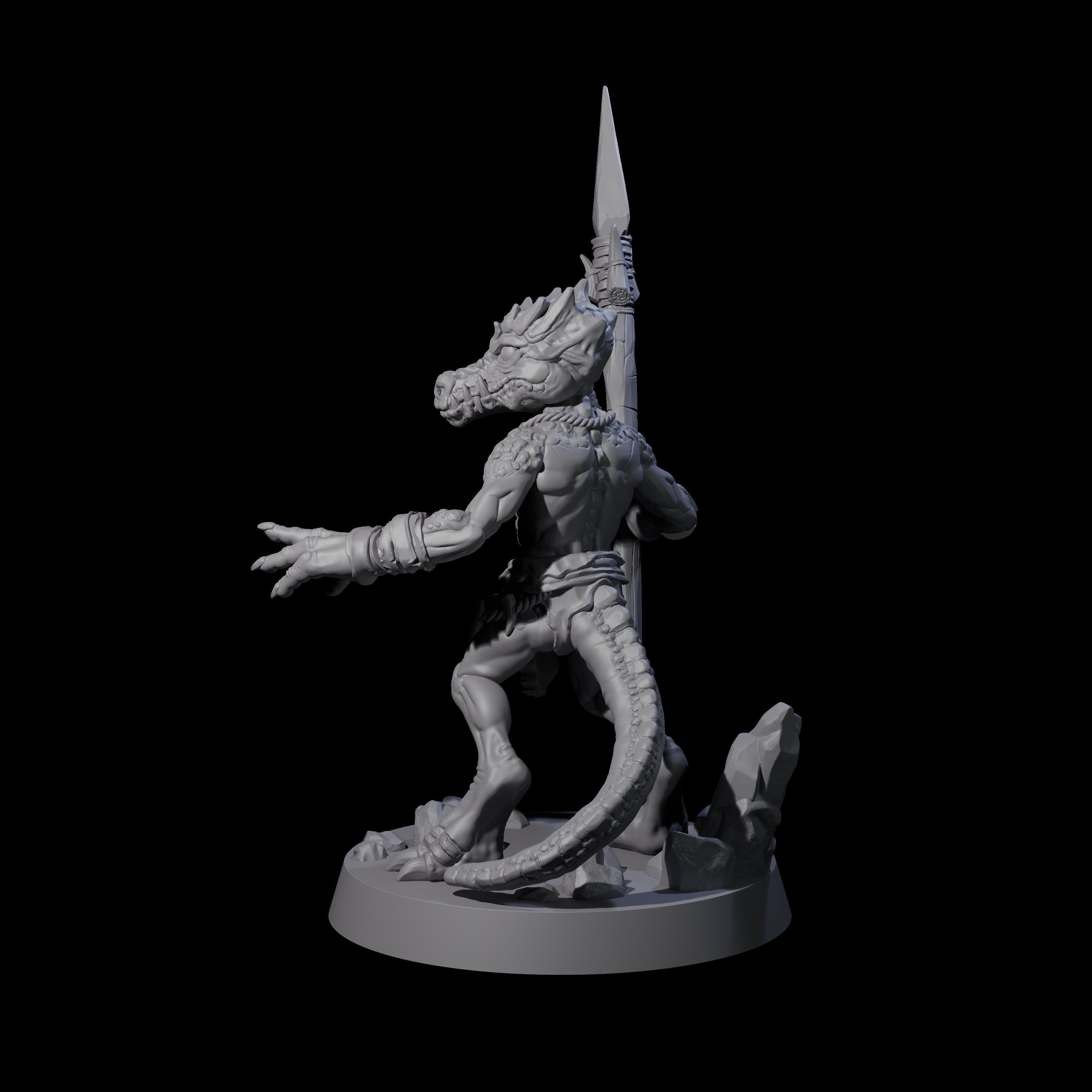 Intrepid Kobold A Miniature for Dungeons and Dragons, Pathfinder or other TTRPGs