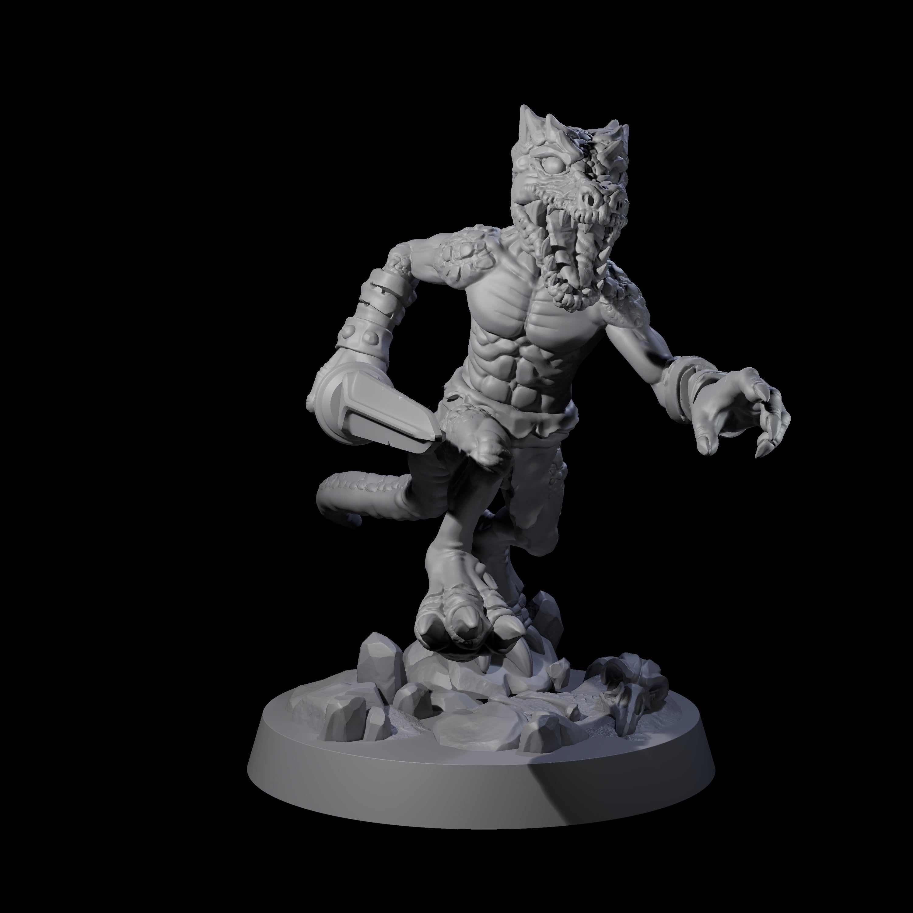 Intrepid Kobold B Miniature for Dungeons and Dragons, Pathfinder or other TTRPGs