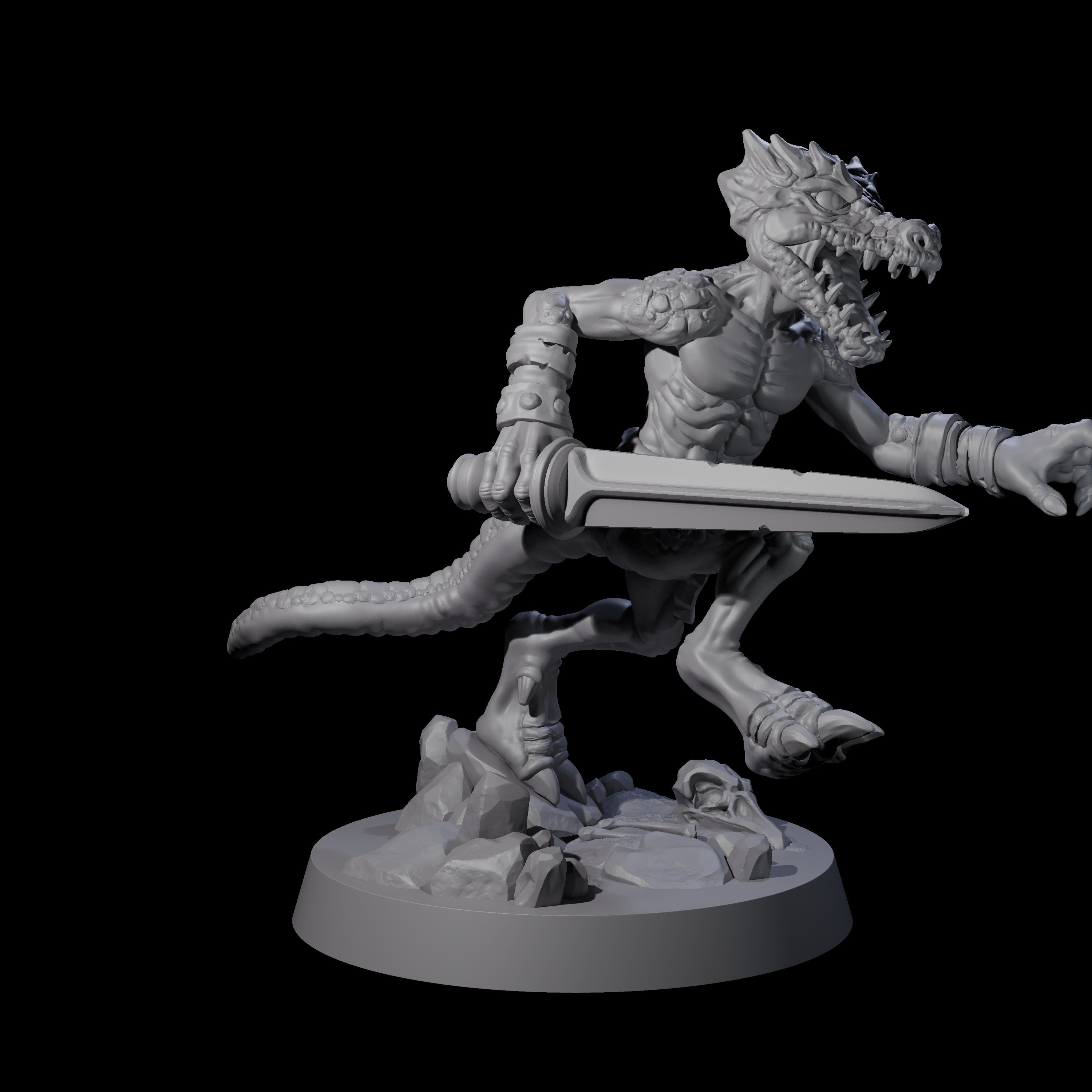 Intrepid Kobold B Miniature for Dungeons and Dragons, Pathfinder or other TTRPGs